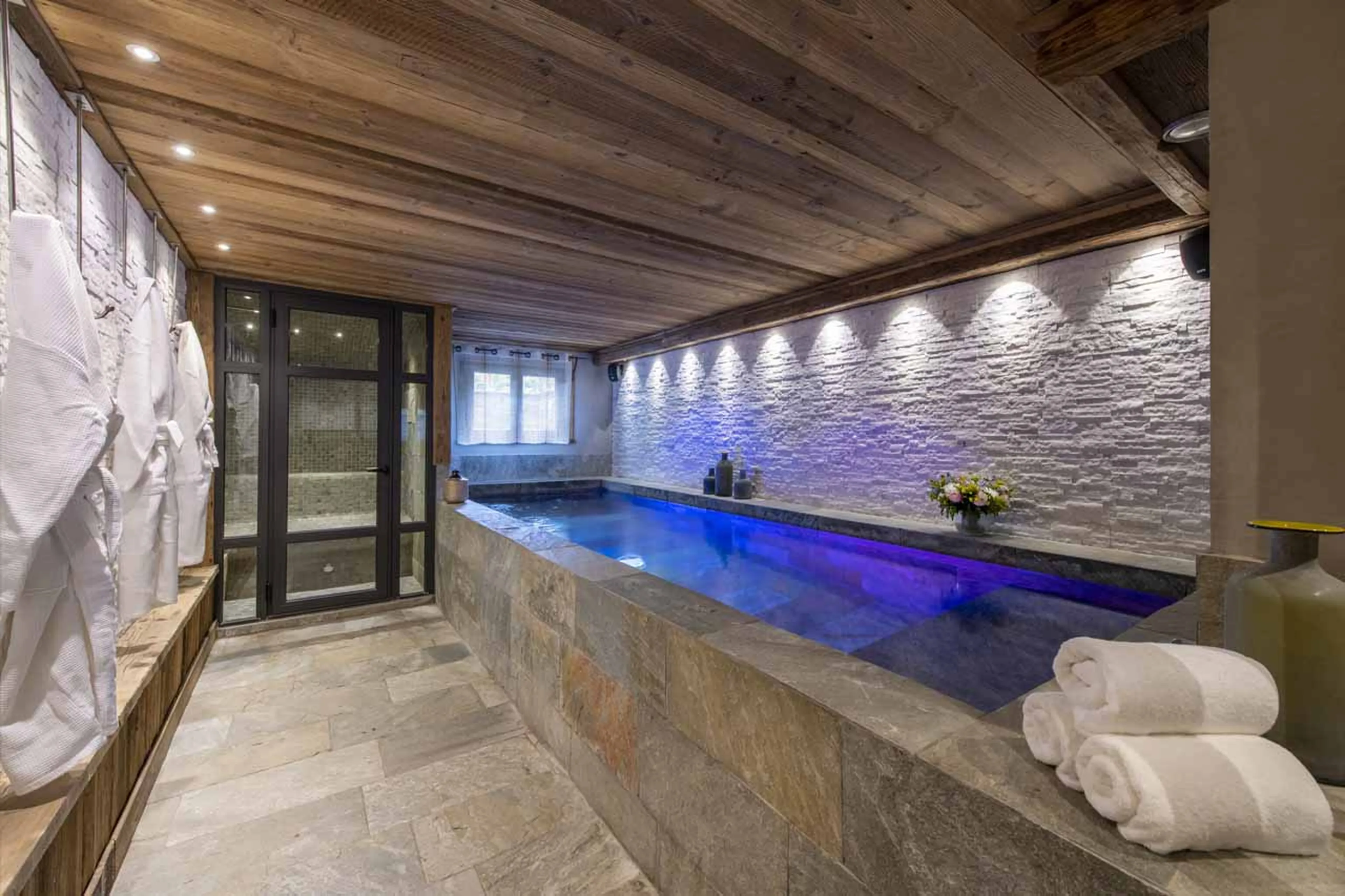 Pool at Chalet Face a Face in Val d'Isere