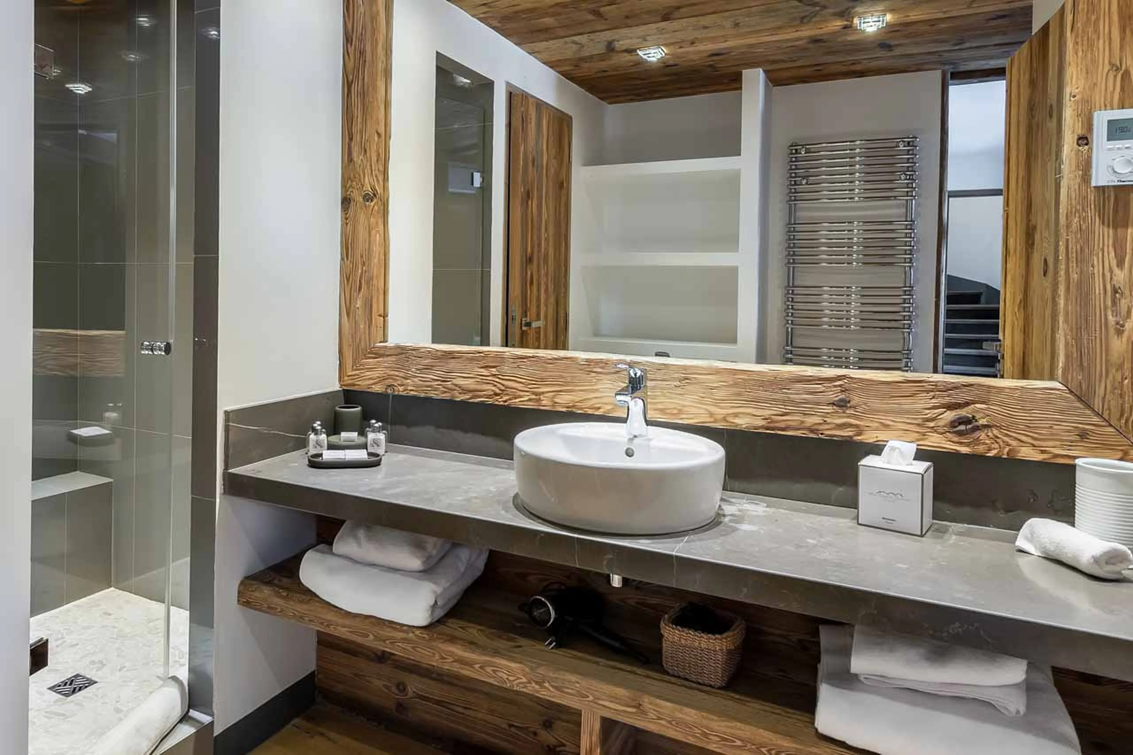 Shower room two at Chalet La Face in Val d'Isere