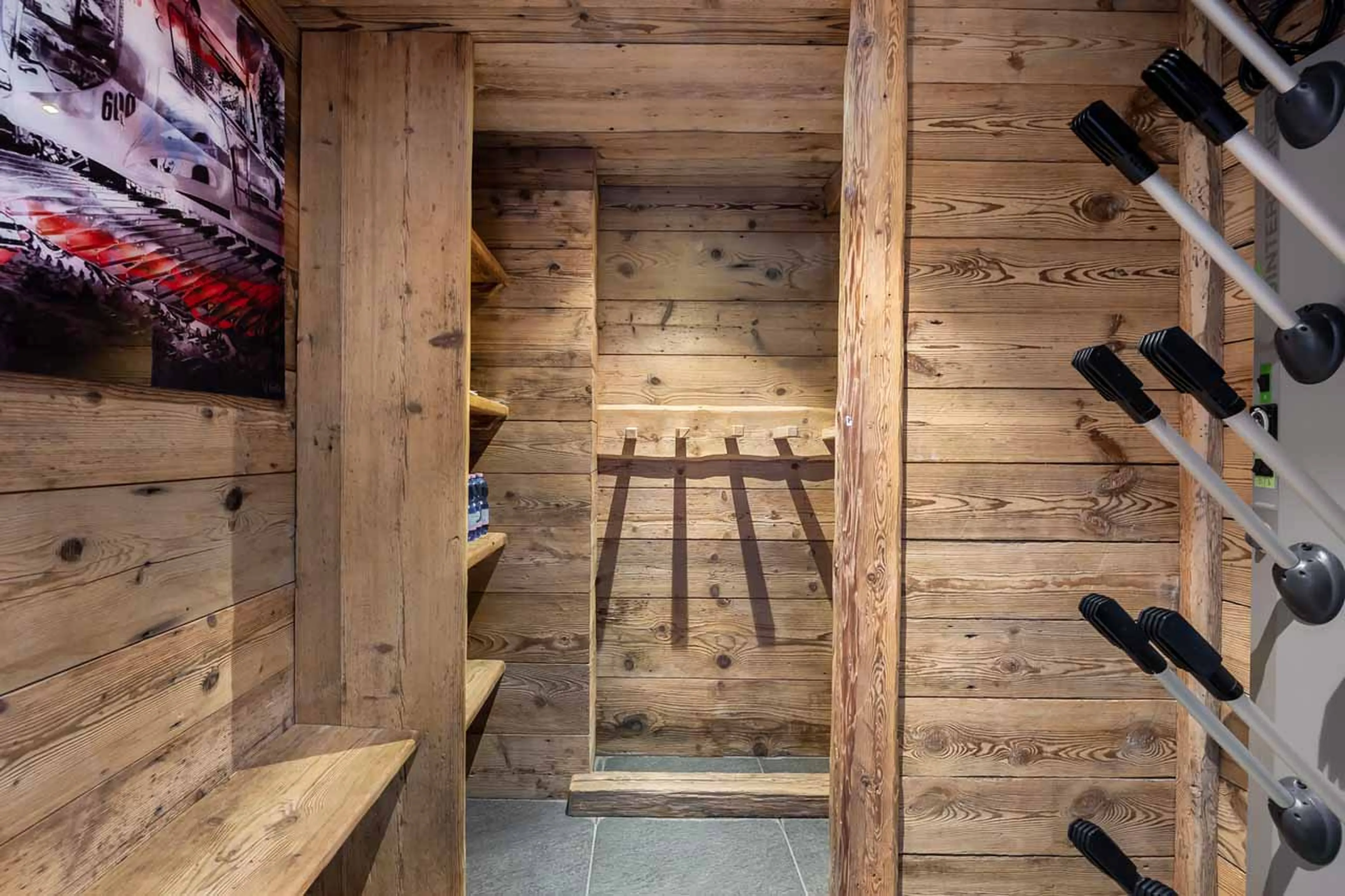 Ski room at Chalet La Face in Val d'Isere