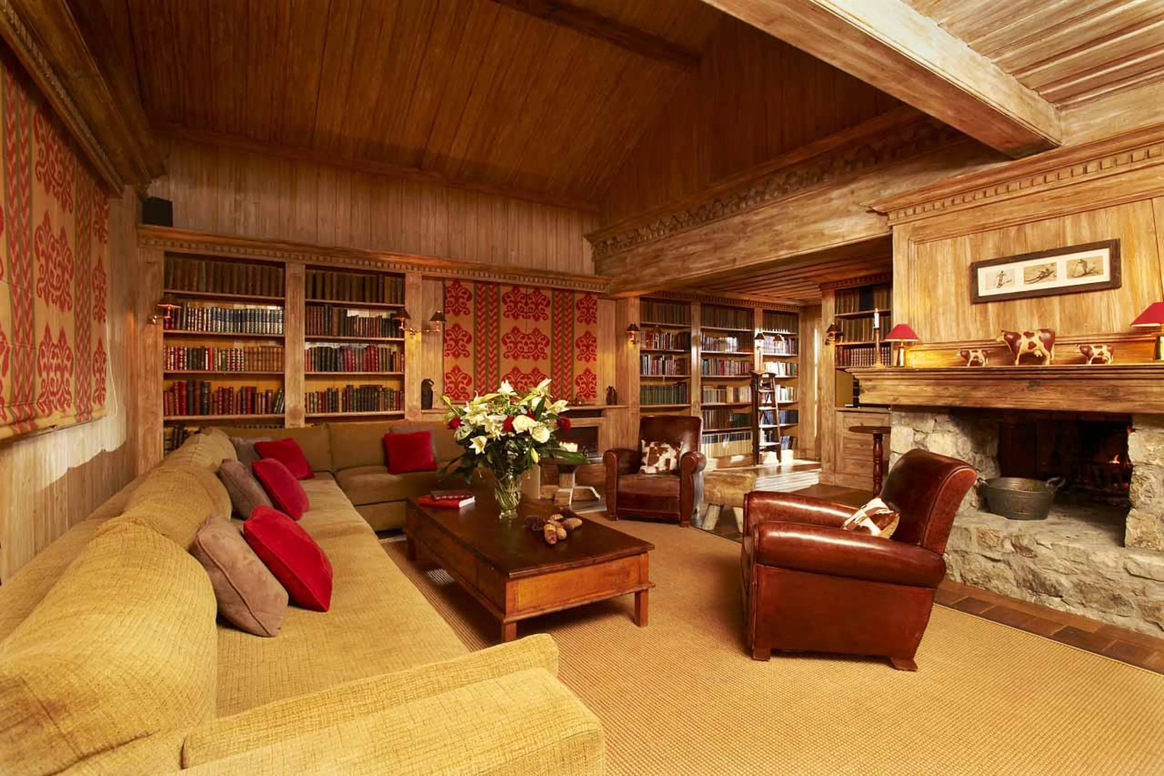 Living area at Chalet Foinsbois in Meribel
