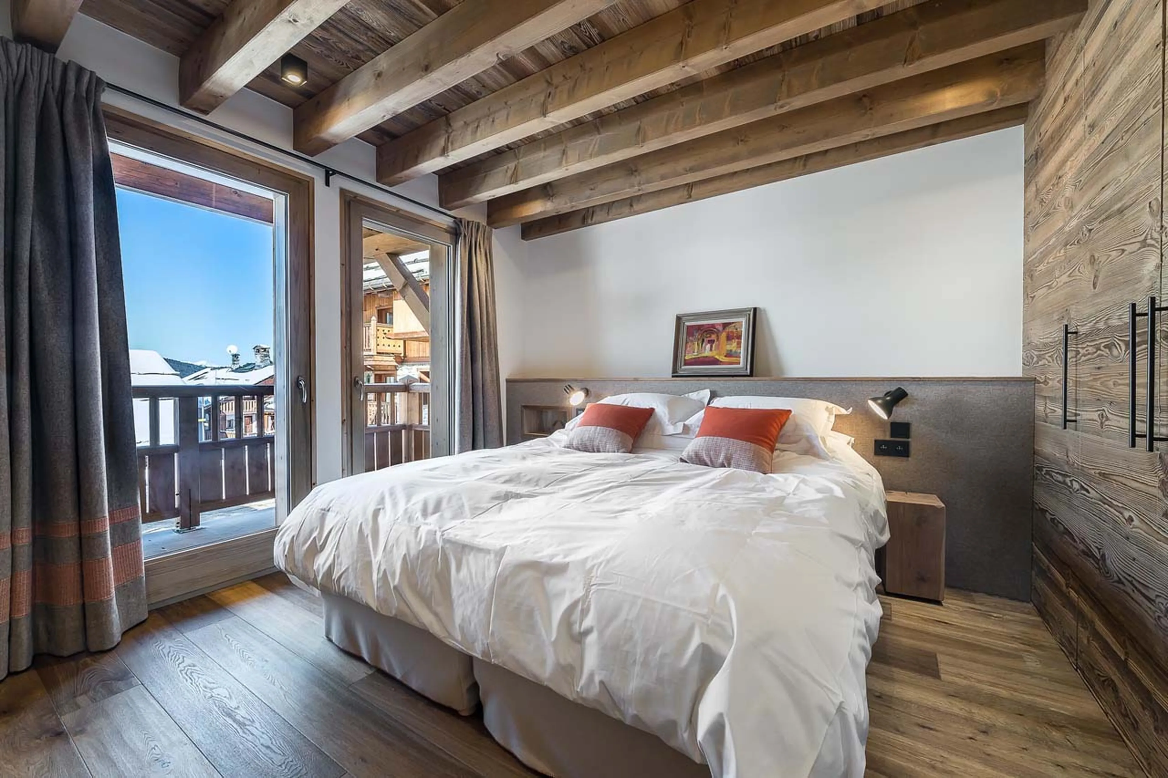 Bedroom three at Chalet Fontany in Meribel