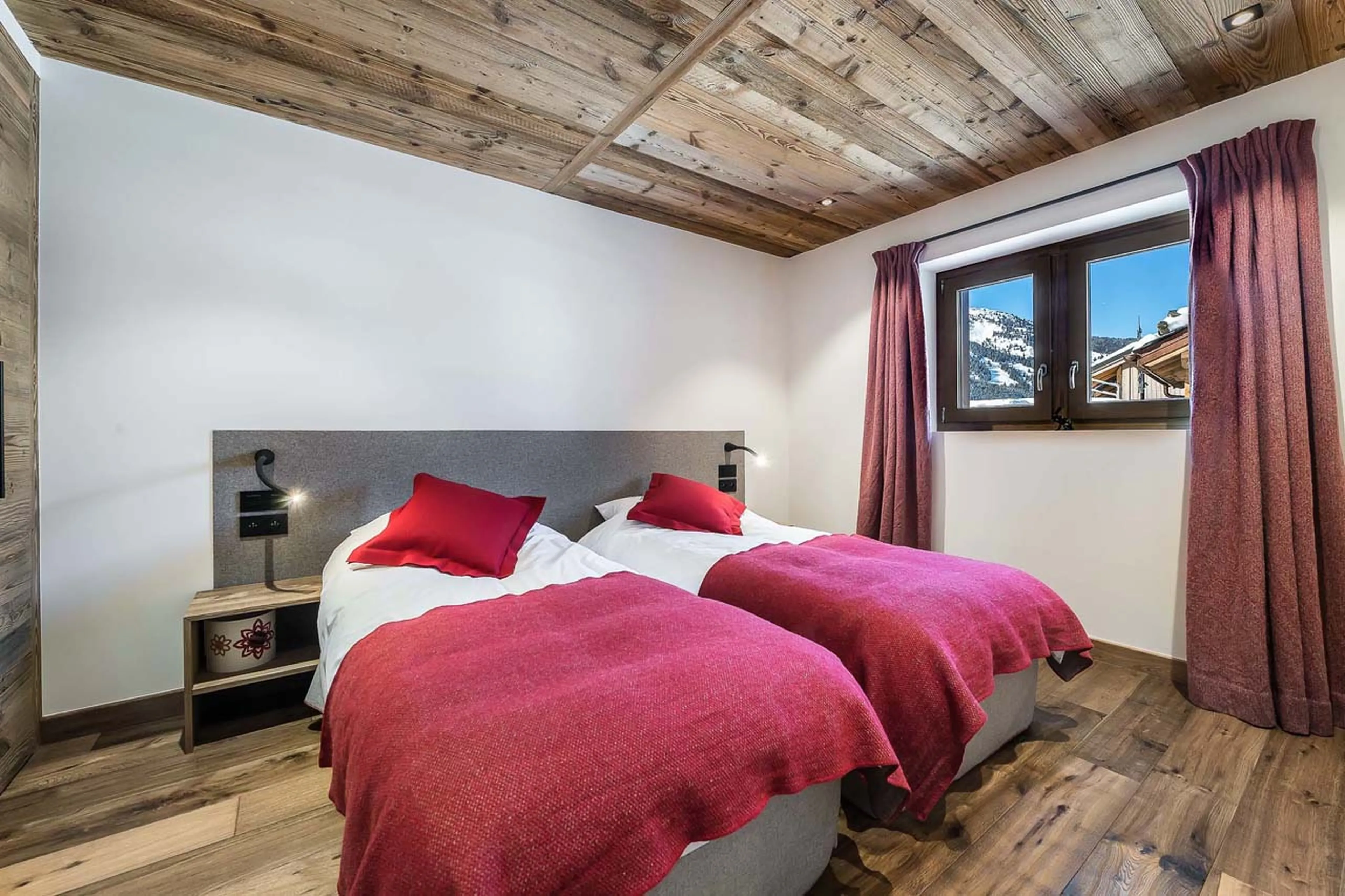 Bedroom four at Chalet Fontany in Meribel