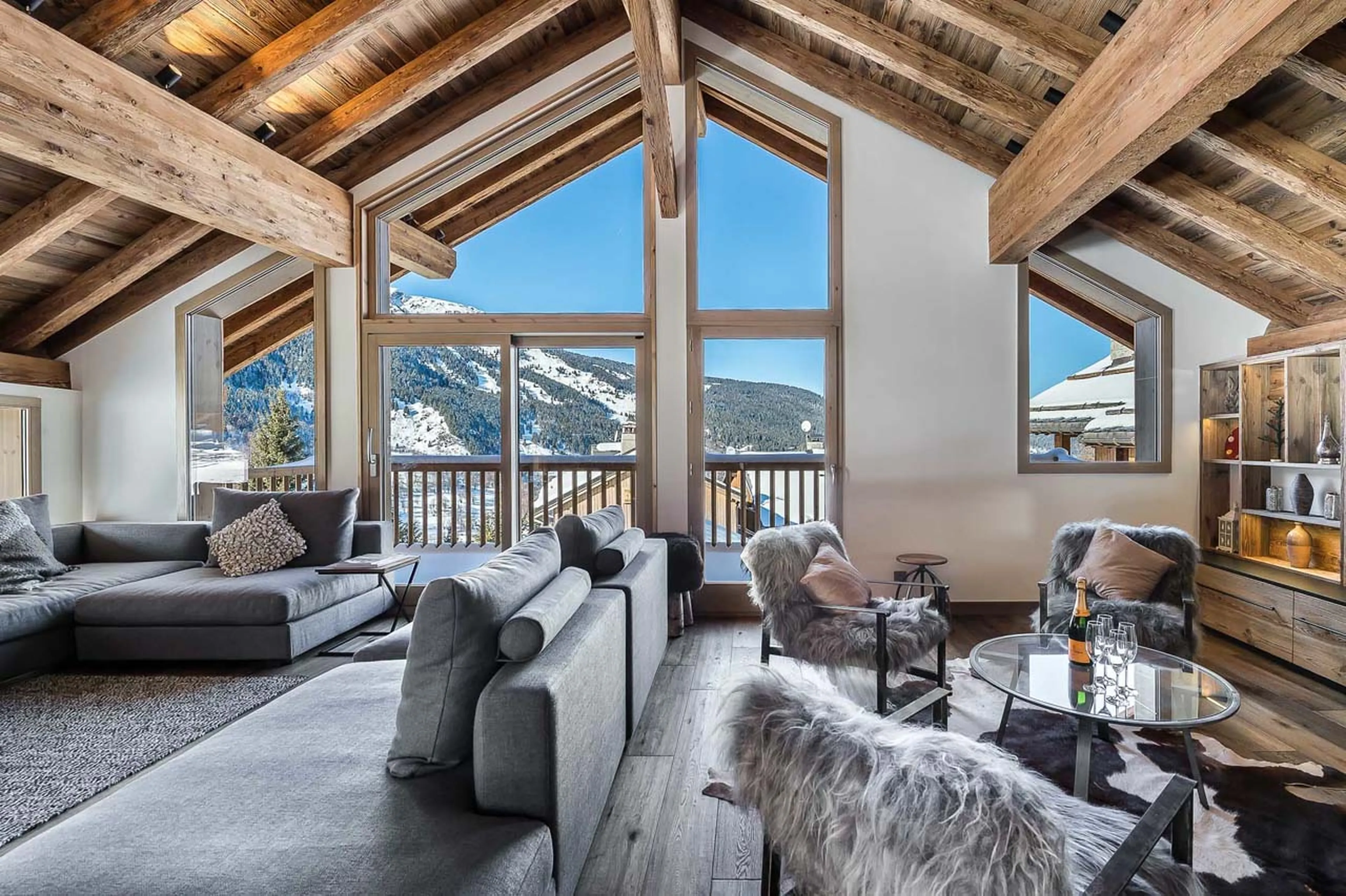 Views from living area of Chalet Fontany in Meribel