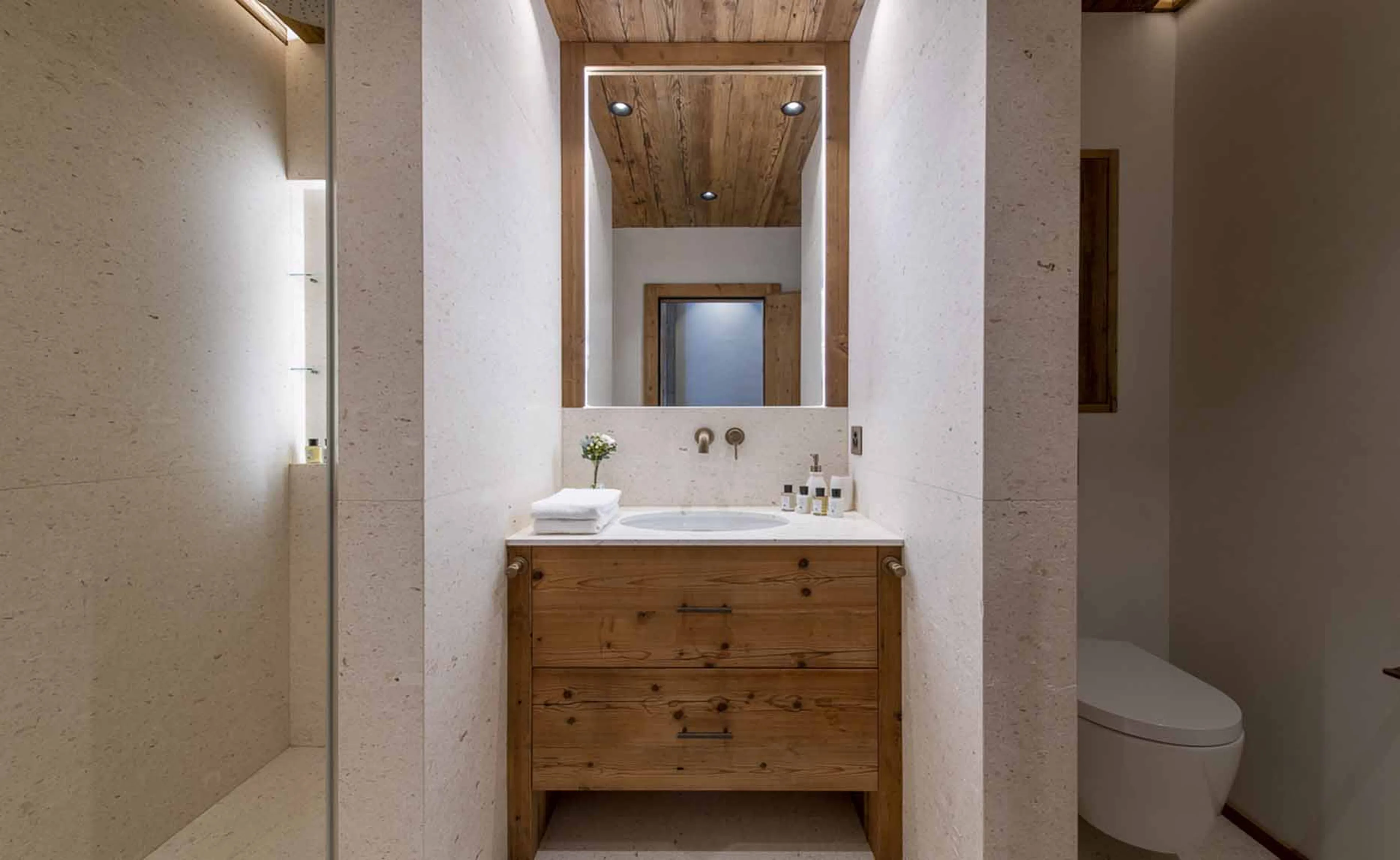 Shower room at Chalet Foulon in Verbier