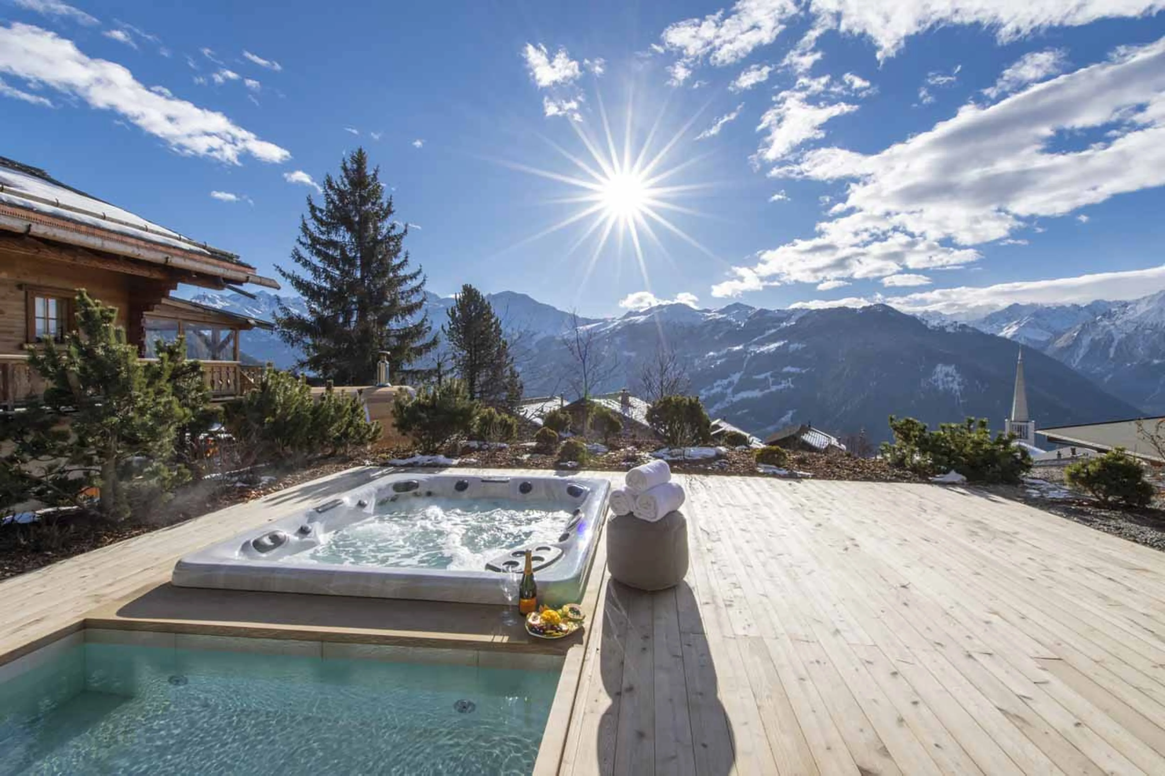 Jacuzzi at Chalet Foulon in Verbier