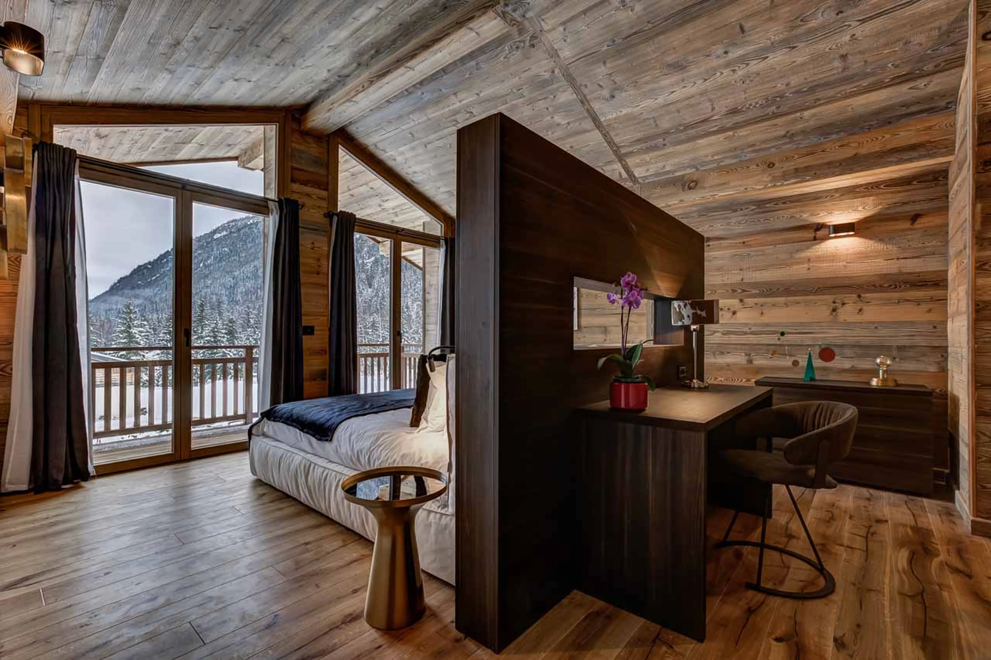 Office area at Chalet Freya in Chamonix