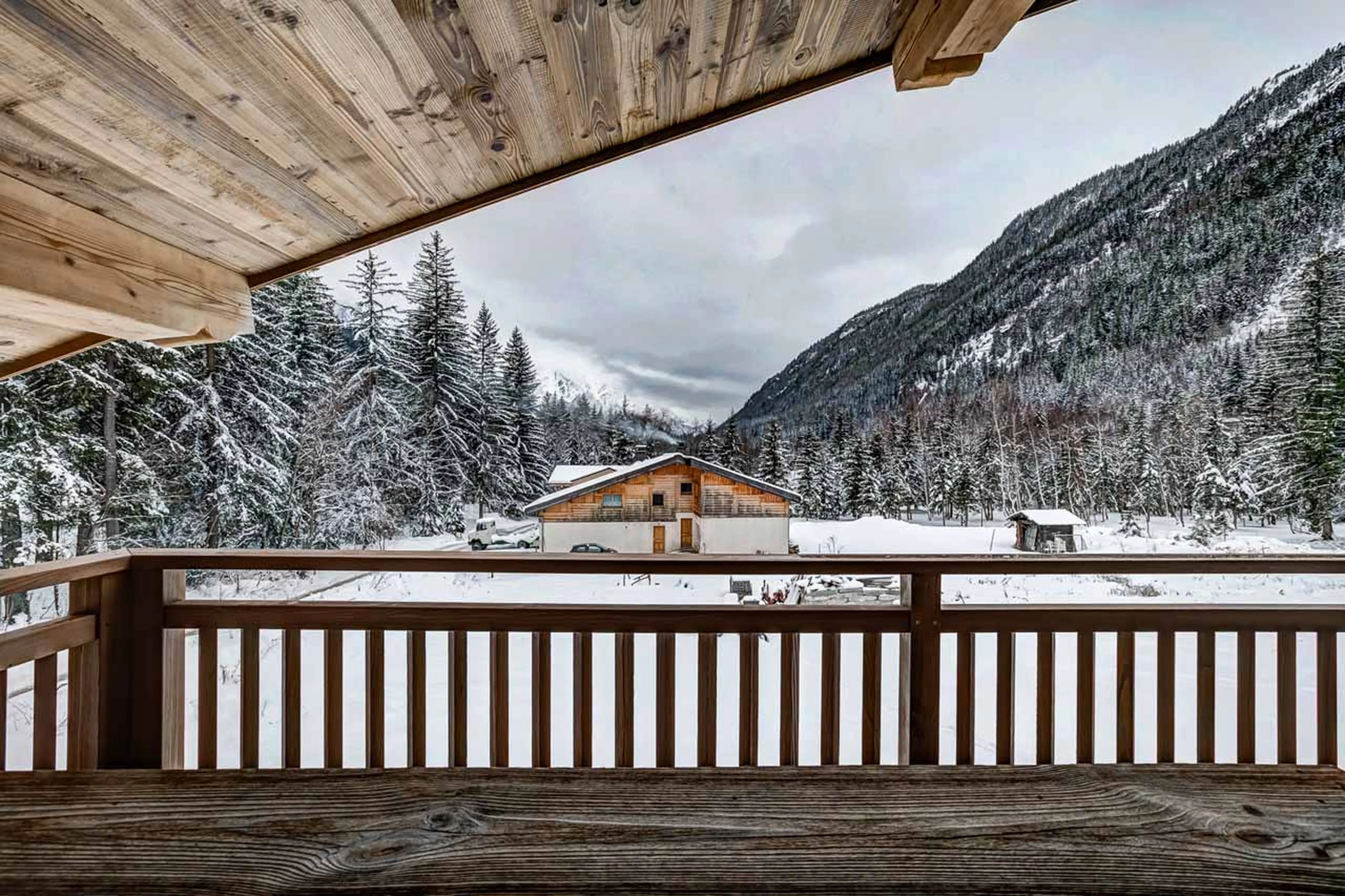 Balcony at Chalet Freya in Chamonix