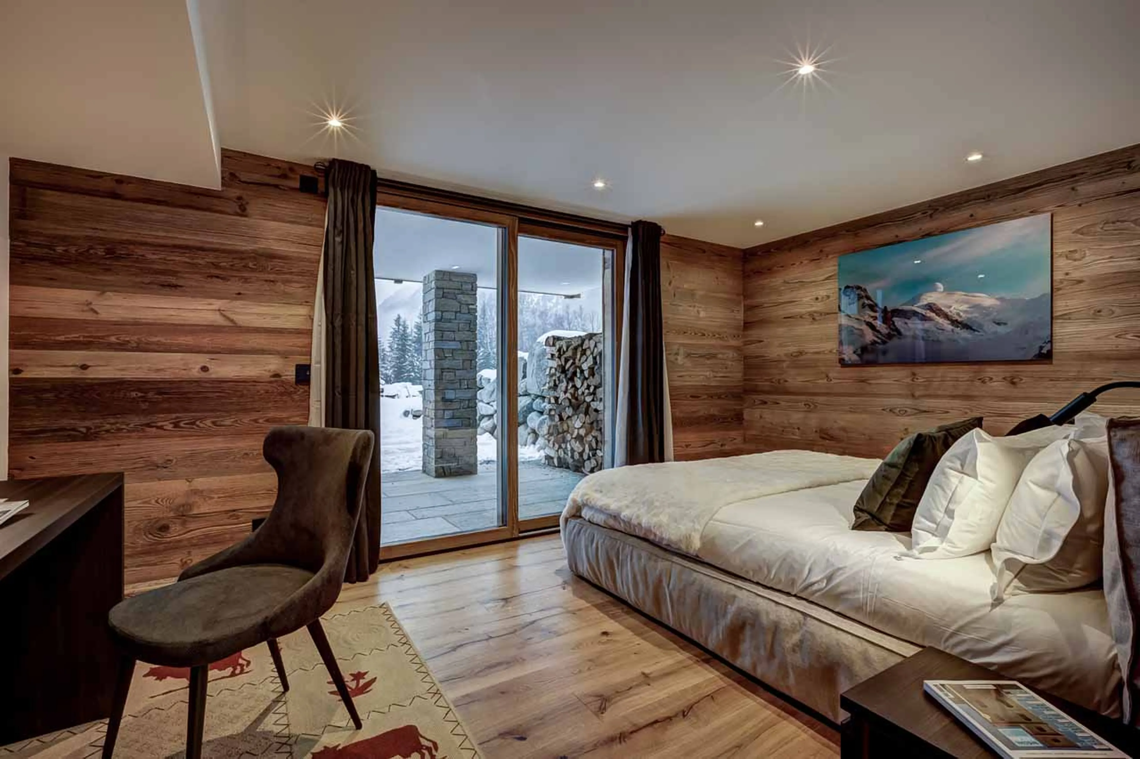 Bedroom four at Chalet Freya in Chamonix