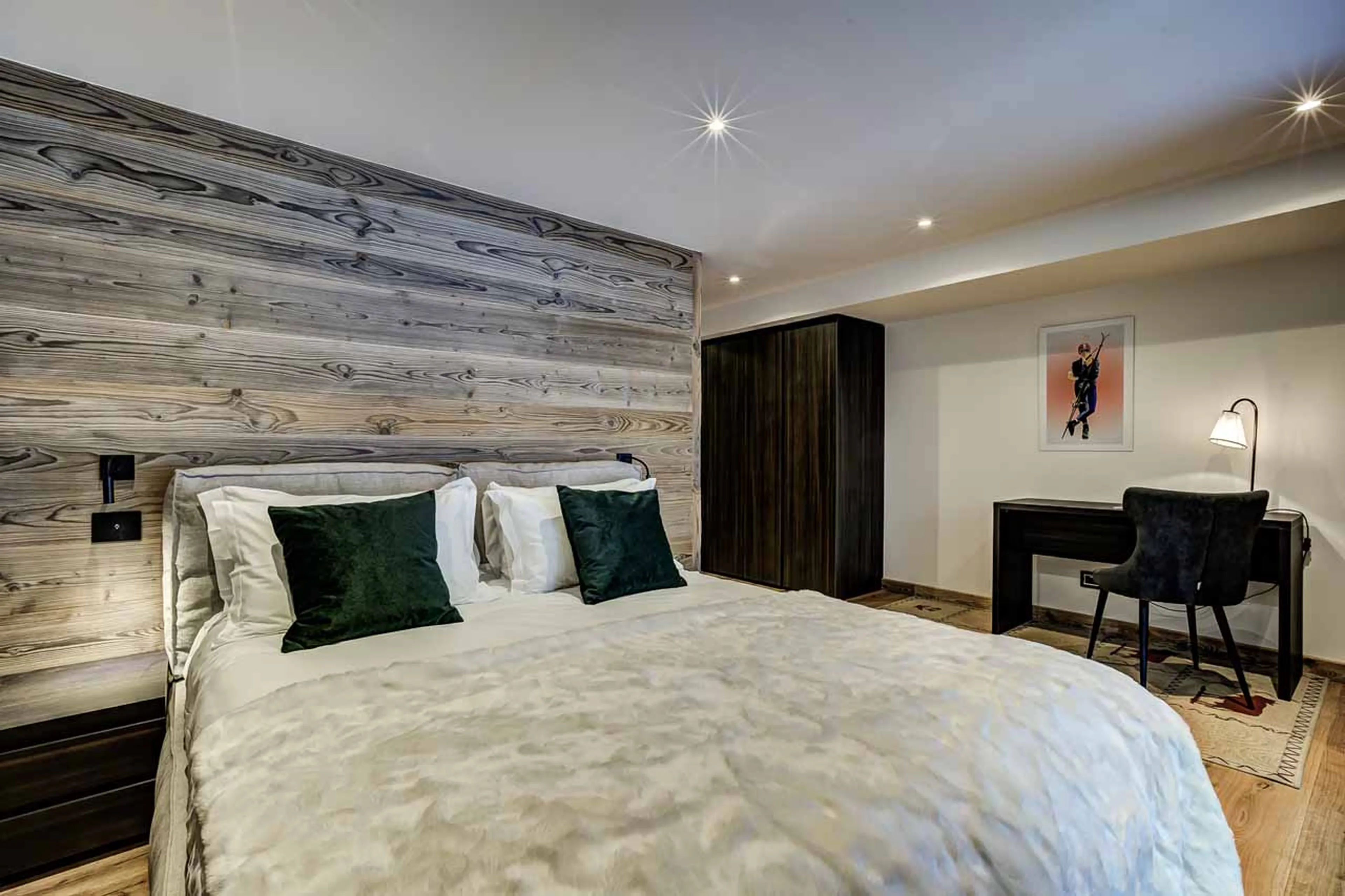 Bedroom four double at Chalet Freya in Chamonix