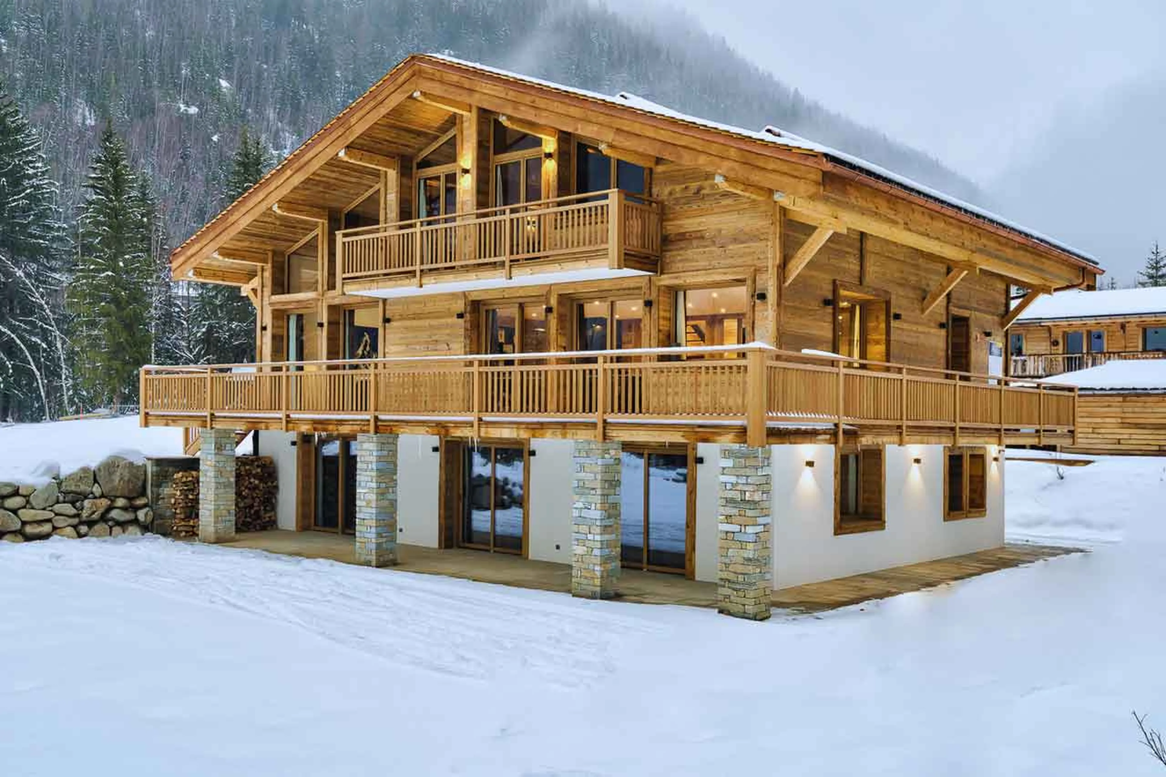 Exterior of Chalet Freya in Chamonix