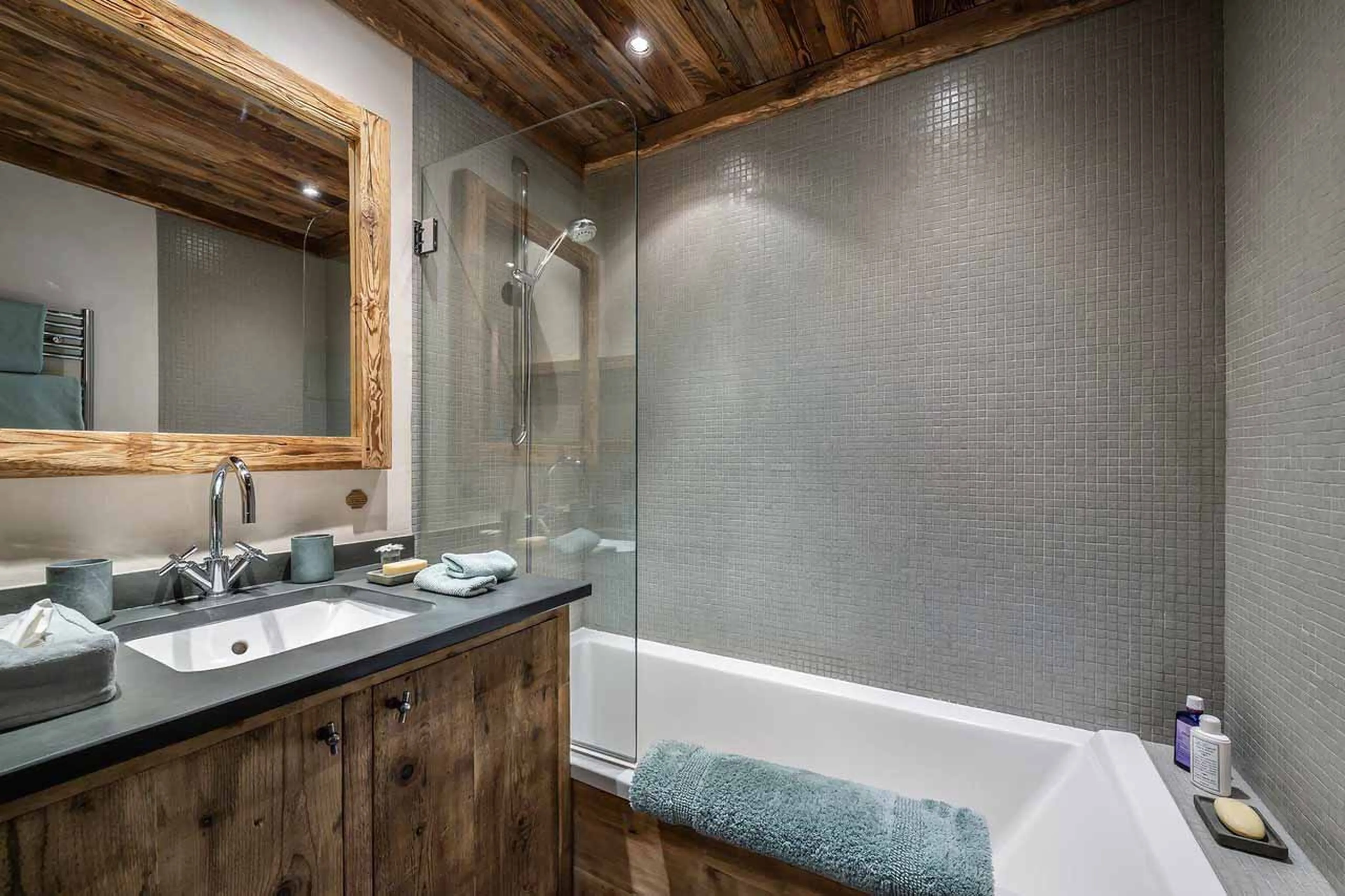 Bathroom two at Chalet Ima in Courchevel 1850