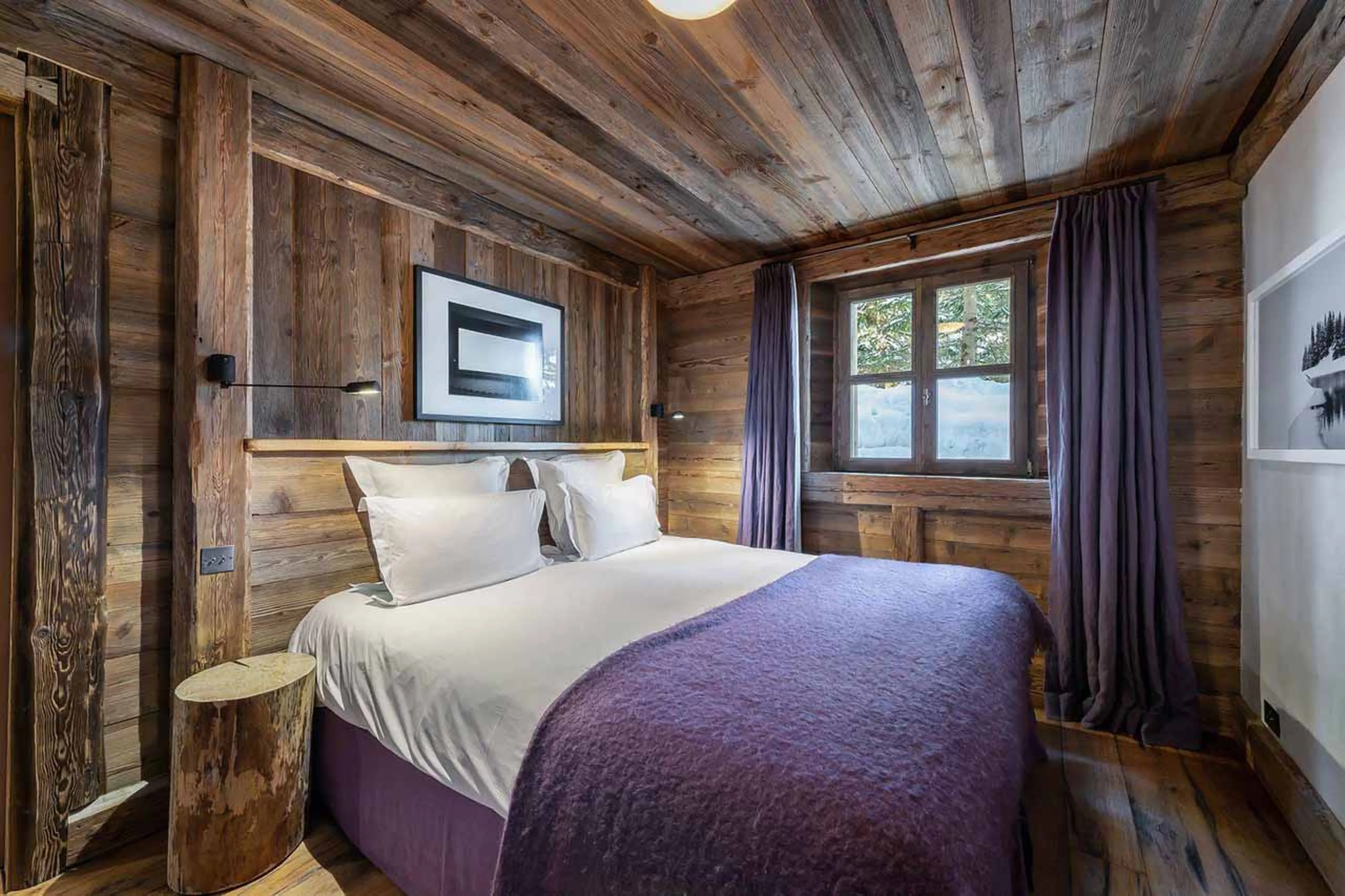 Bedroom two at Chalet Ima in Courchevel 1850