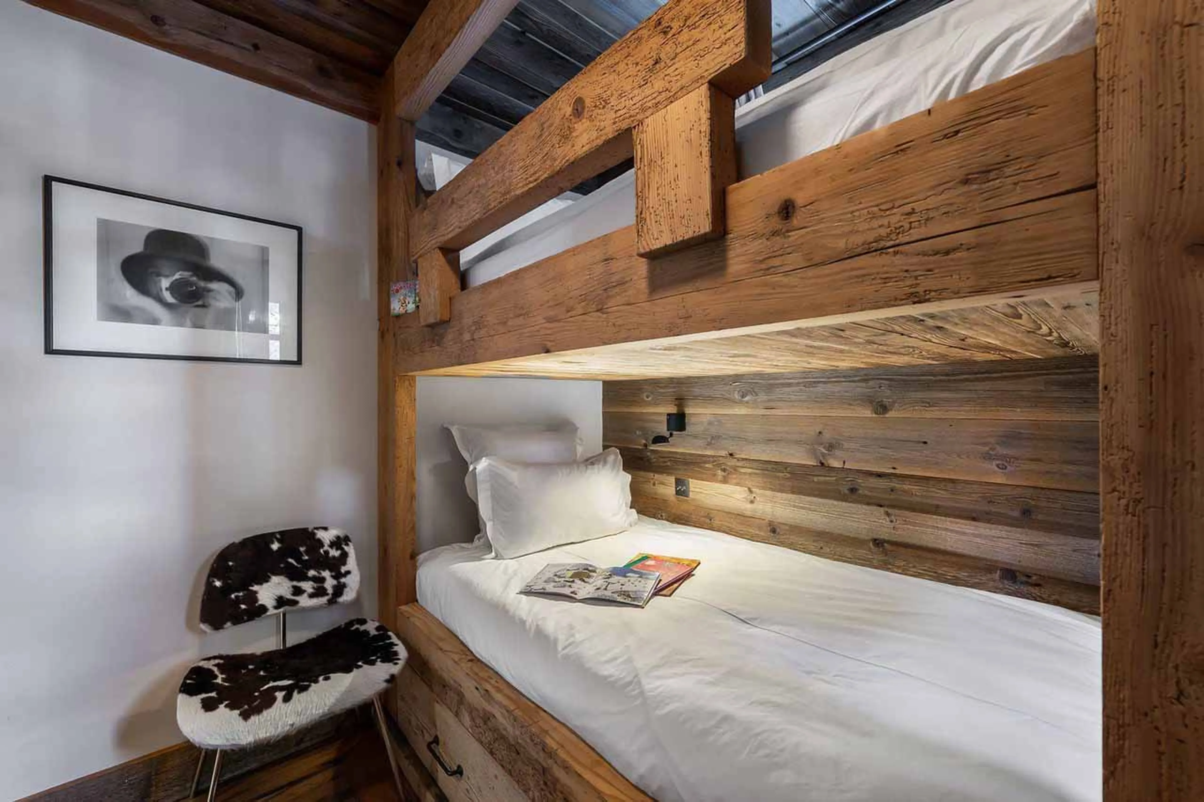 Bedroom four at Chalet Ima in Courchevel 1850