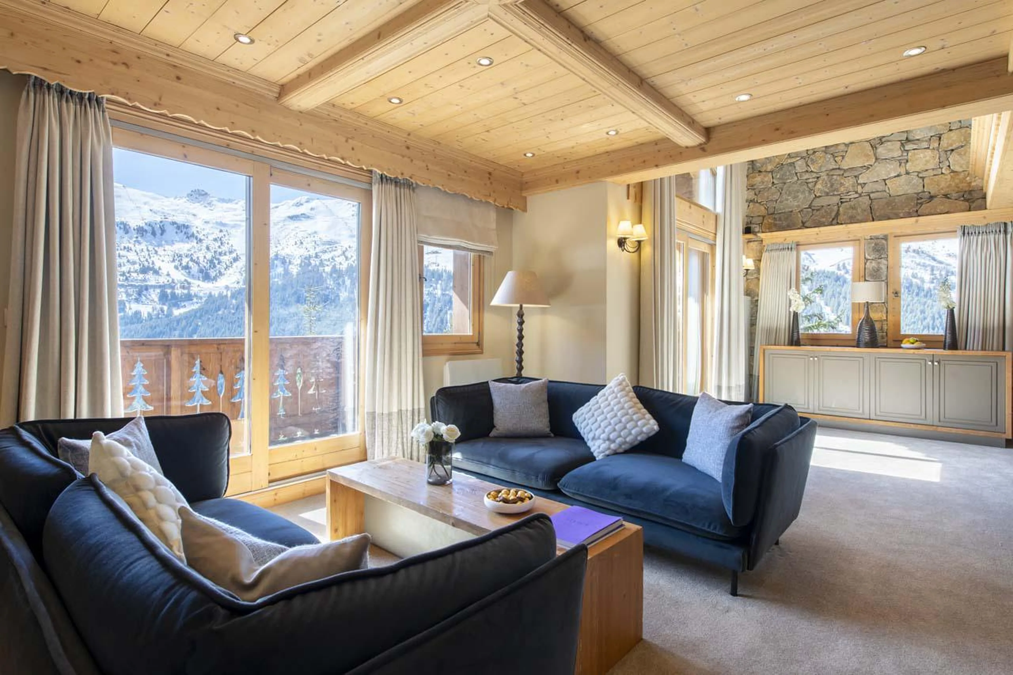French doors at Chalet Genepi in Meribel