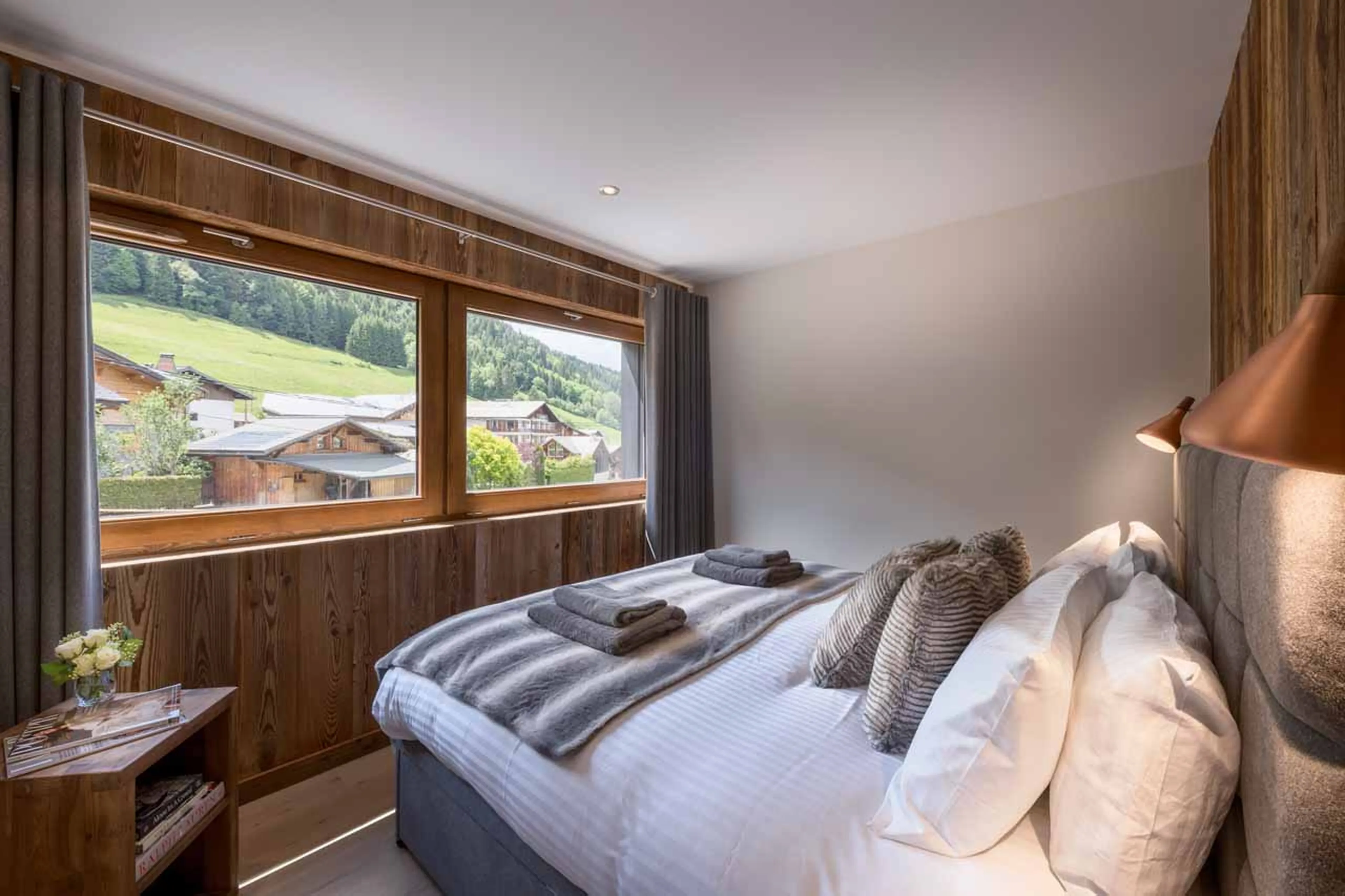 Bedroom one at Chalet Genepi in Morzine