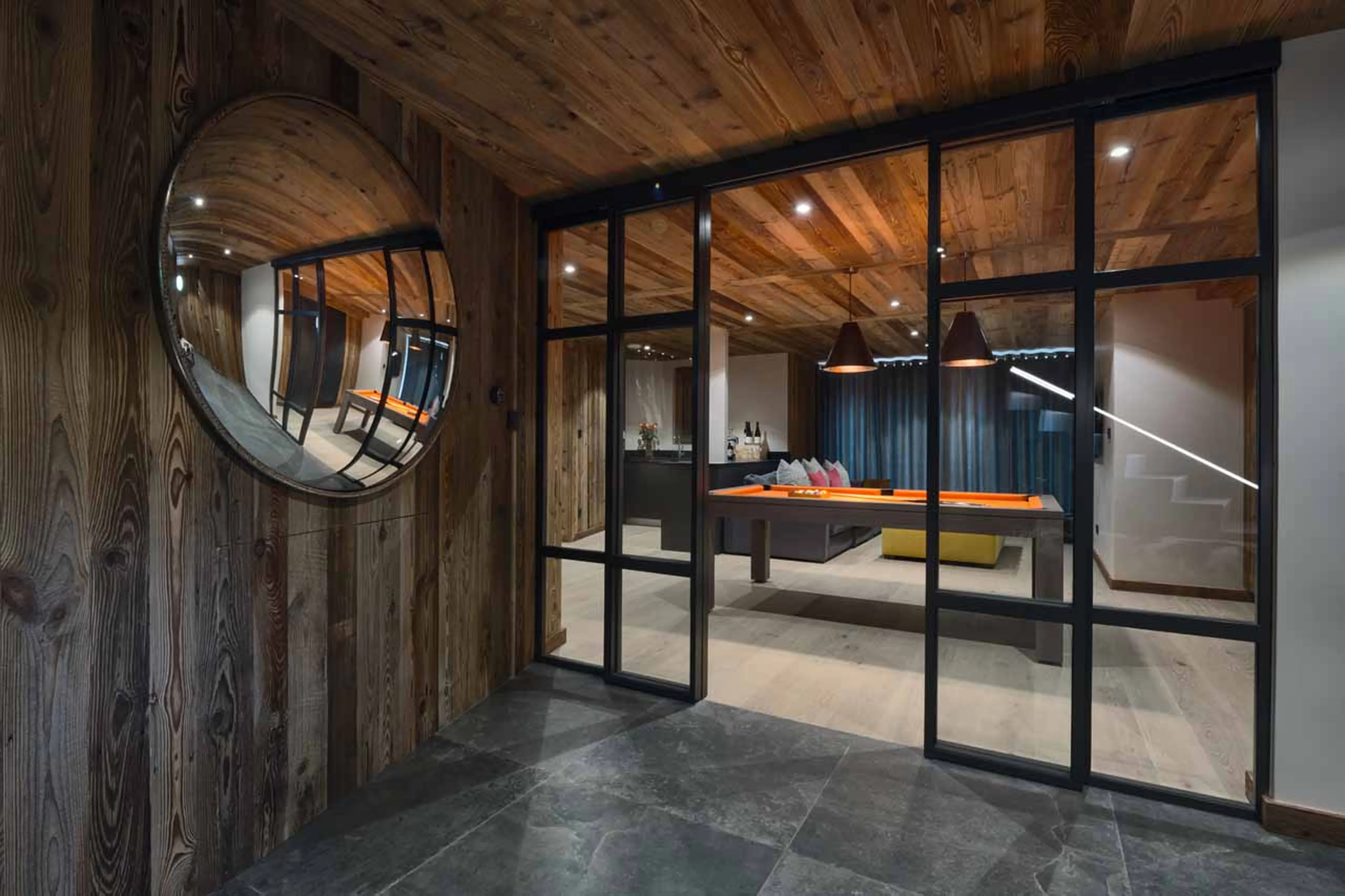 Entertainment area at Chalet Genepi in Morzine