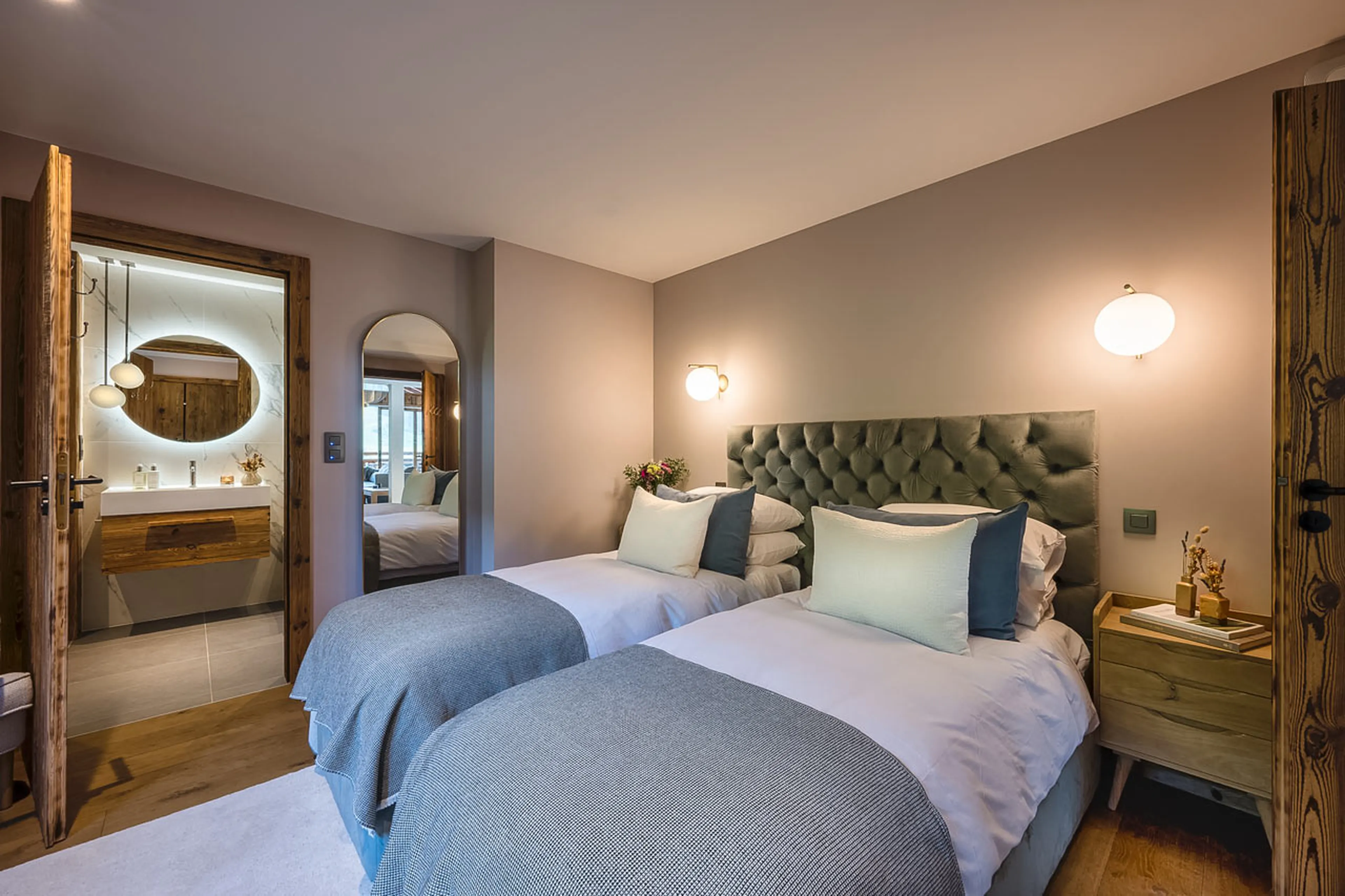 Bedroom 3 at Chalet Genevieve in Morzine