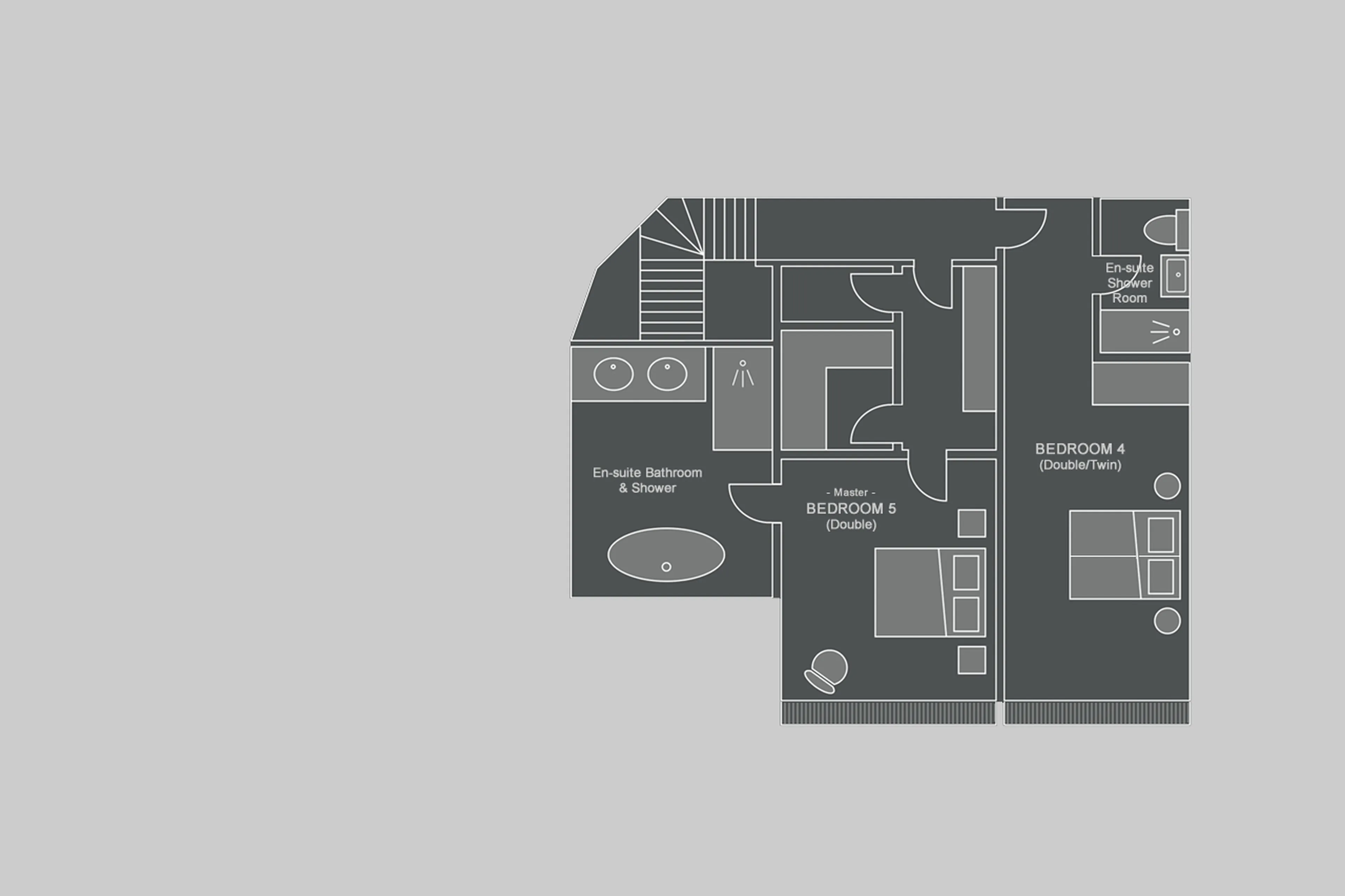 Level 3 floor plan of Chalet Genevieve in Morzine