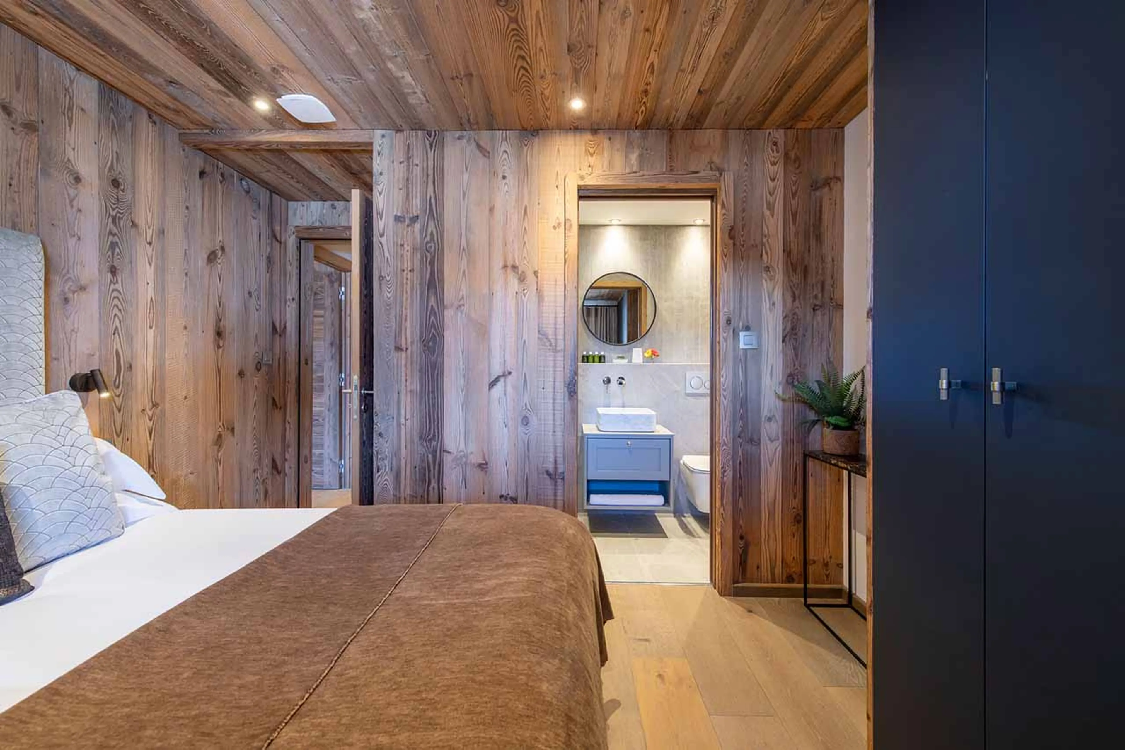 Bedroom two at Chalet Goldilocks & Three Bears in Morzine