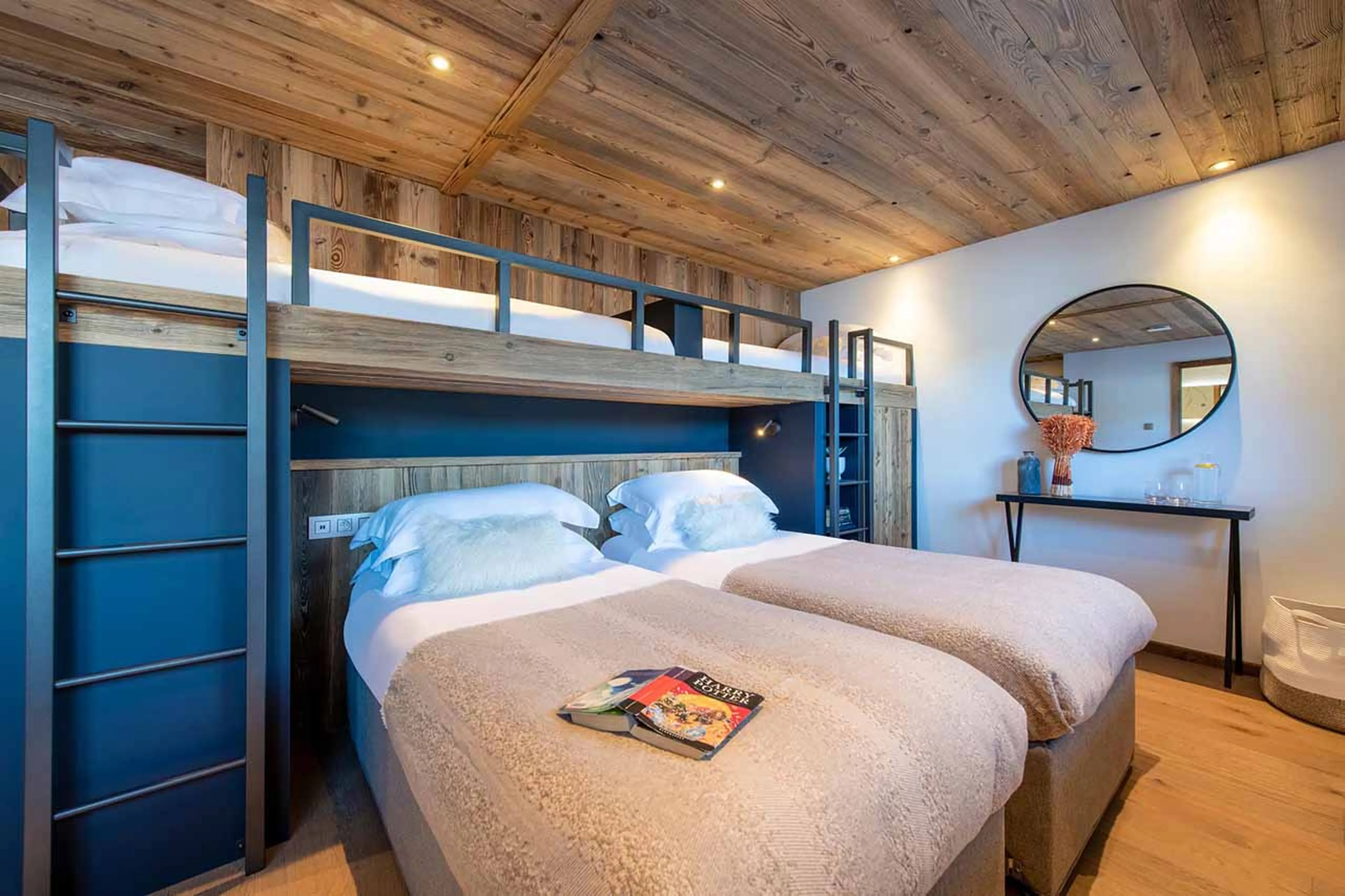 Bedroom five at Chalet Goldilocks & Three Bears in Morzine