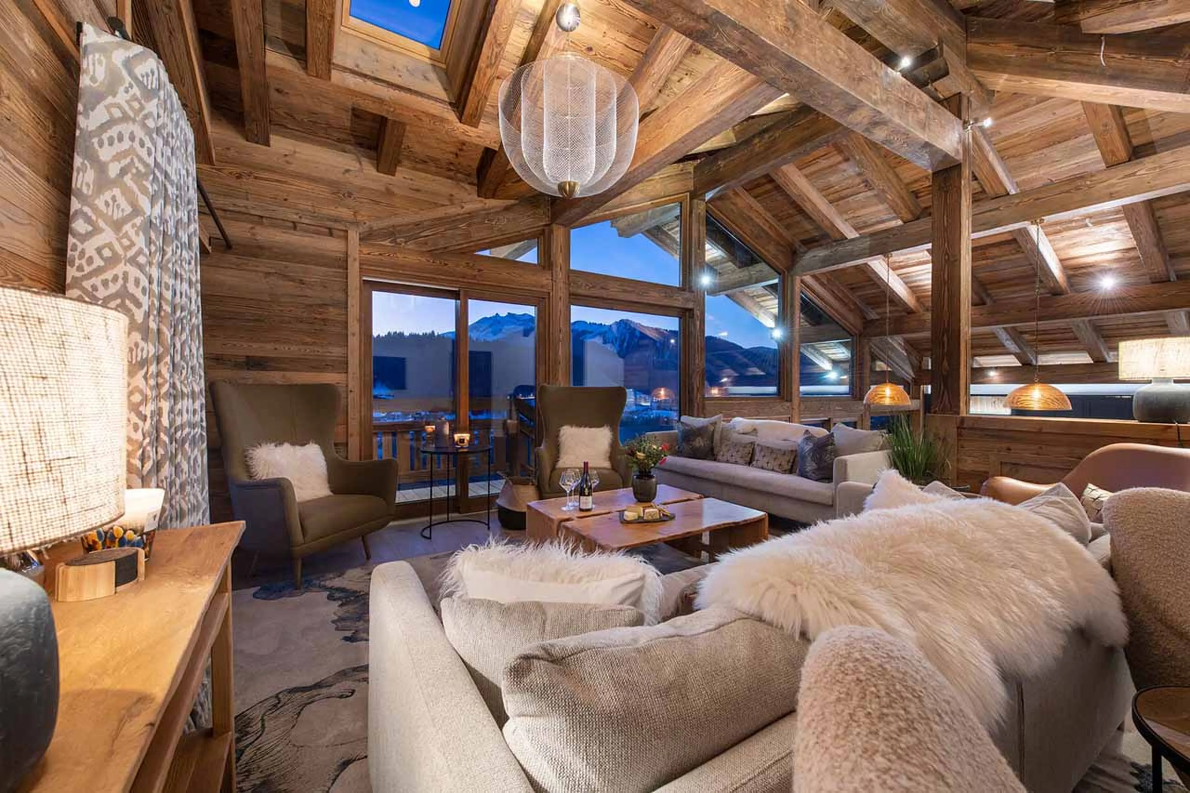 Mountain views from Chalet Goldilocks & Three Bears in Morzine