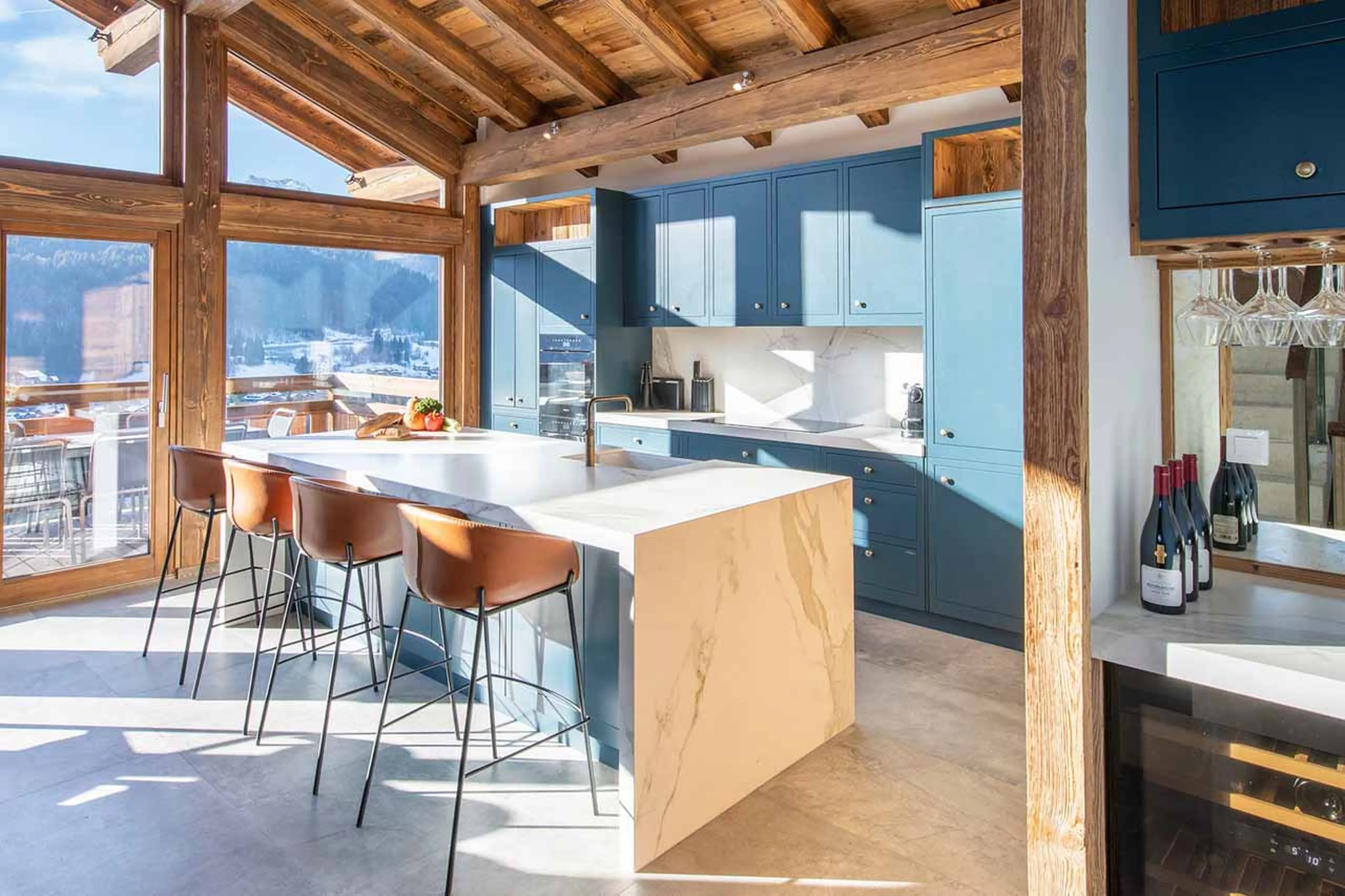 Kitchen at Chalet Goldilocks & Three Bears in Morzine