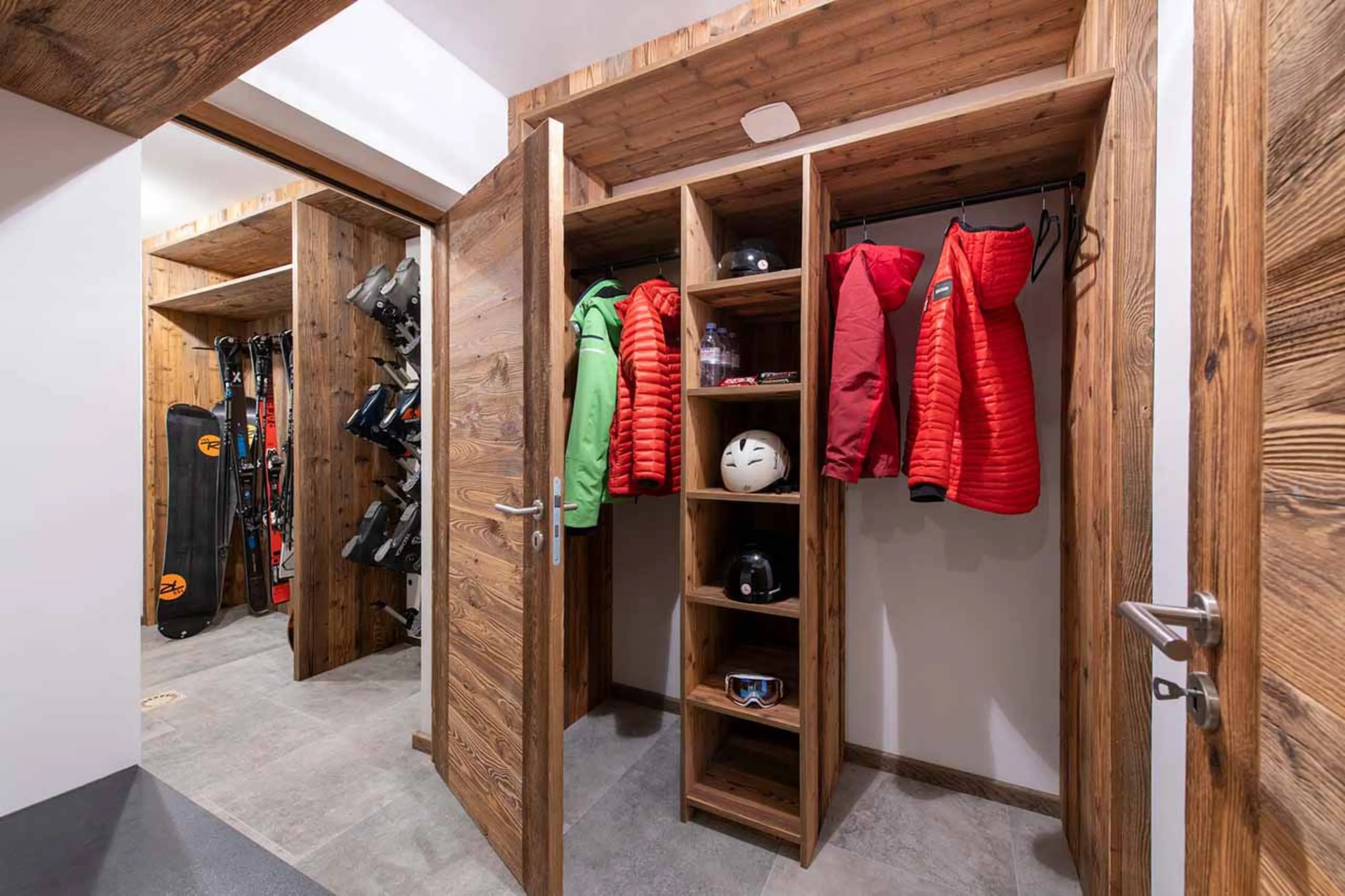 Ski room at Chalet Goldilocks & Three Bears in Morzine