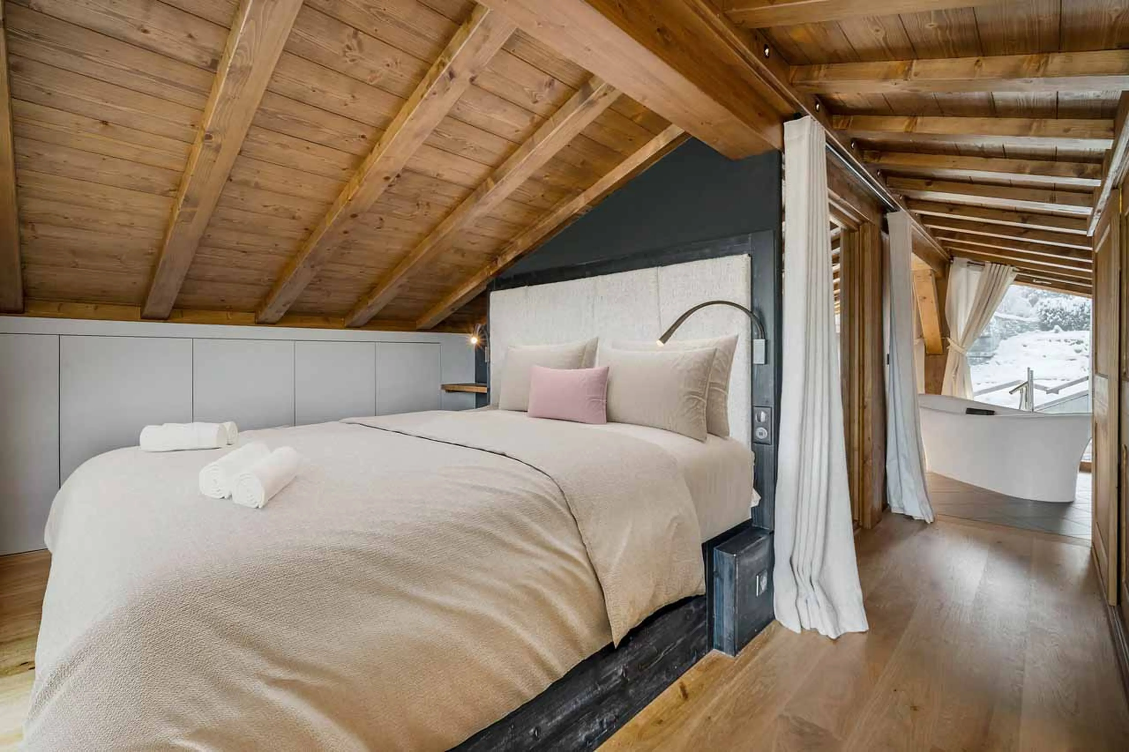 Bedroom 1 at Grace Dieu in Courchevel 1850