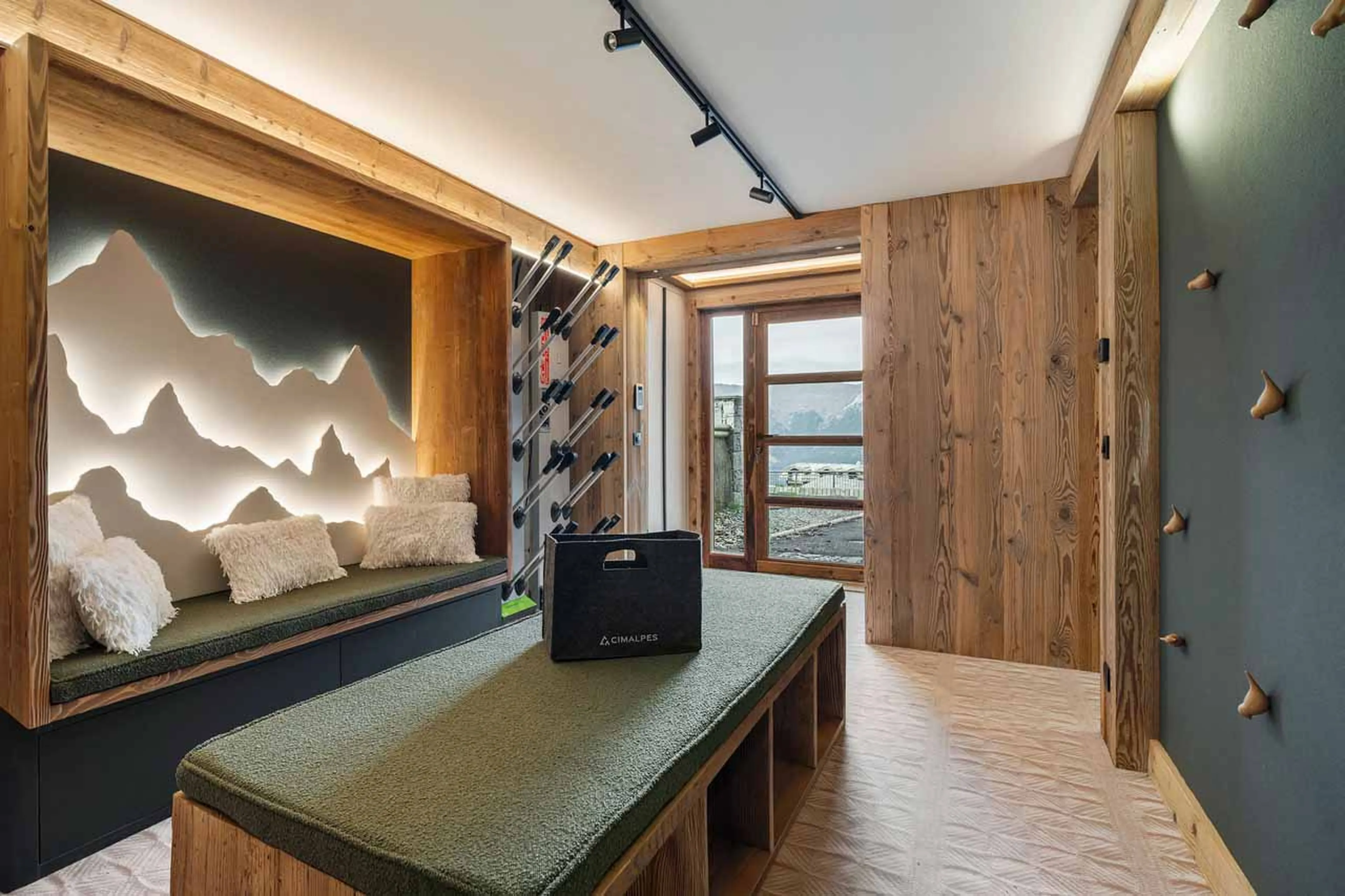 Ski room at Grace Dieu in Courchevel 1850