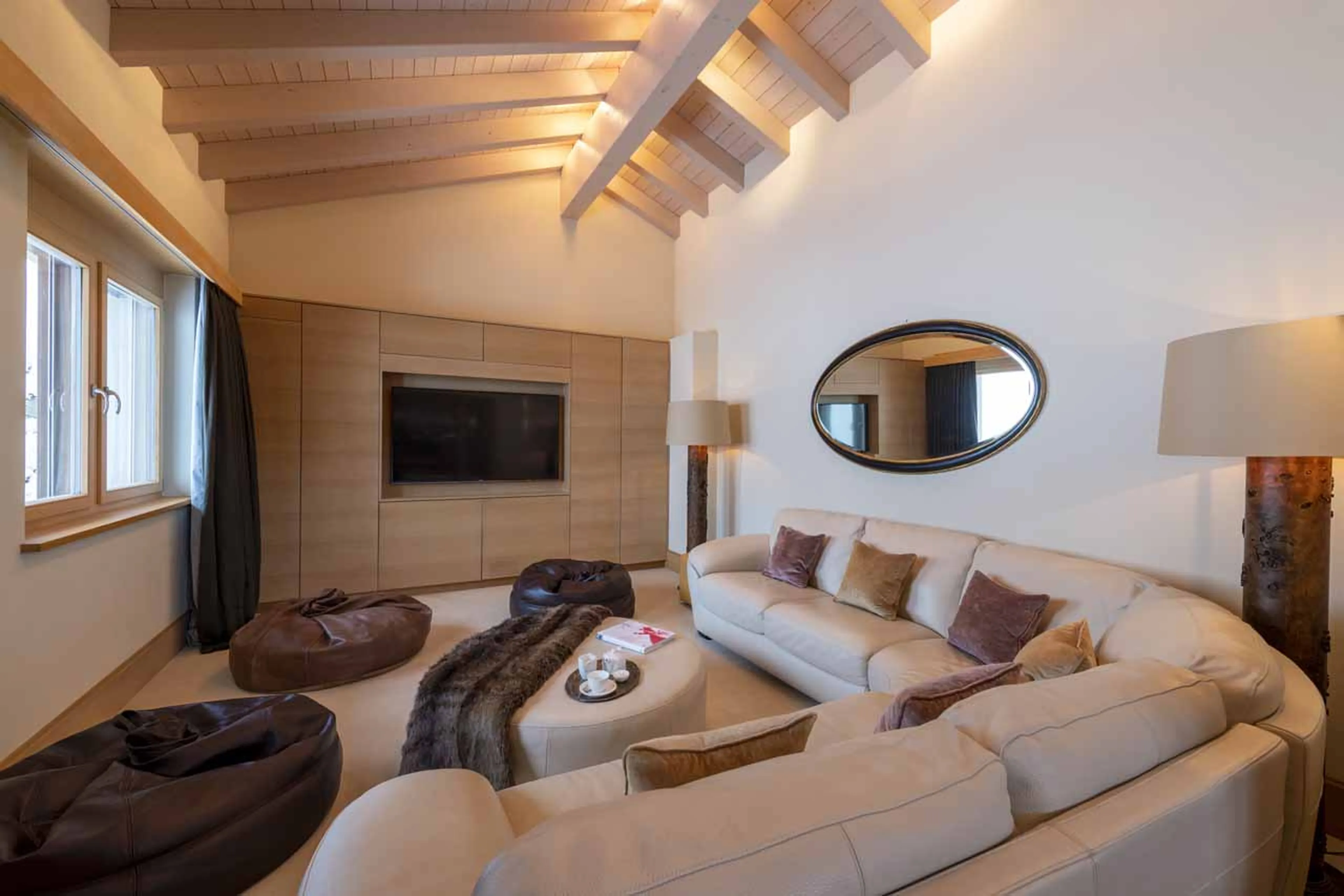 Cinema room at Chalet Grace in Zermatt