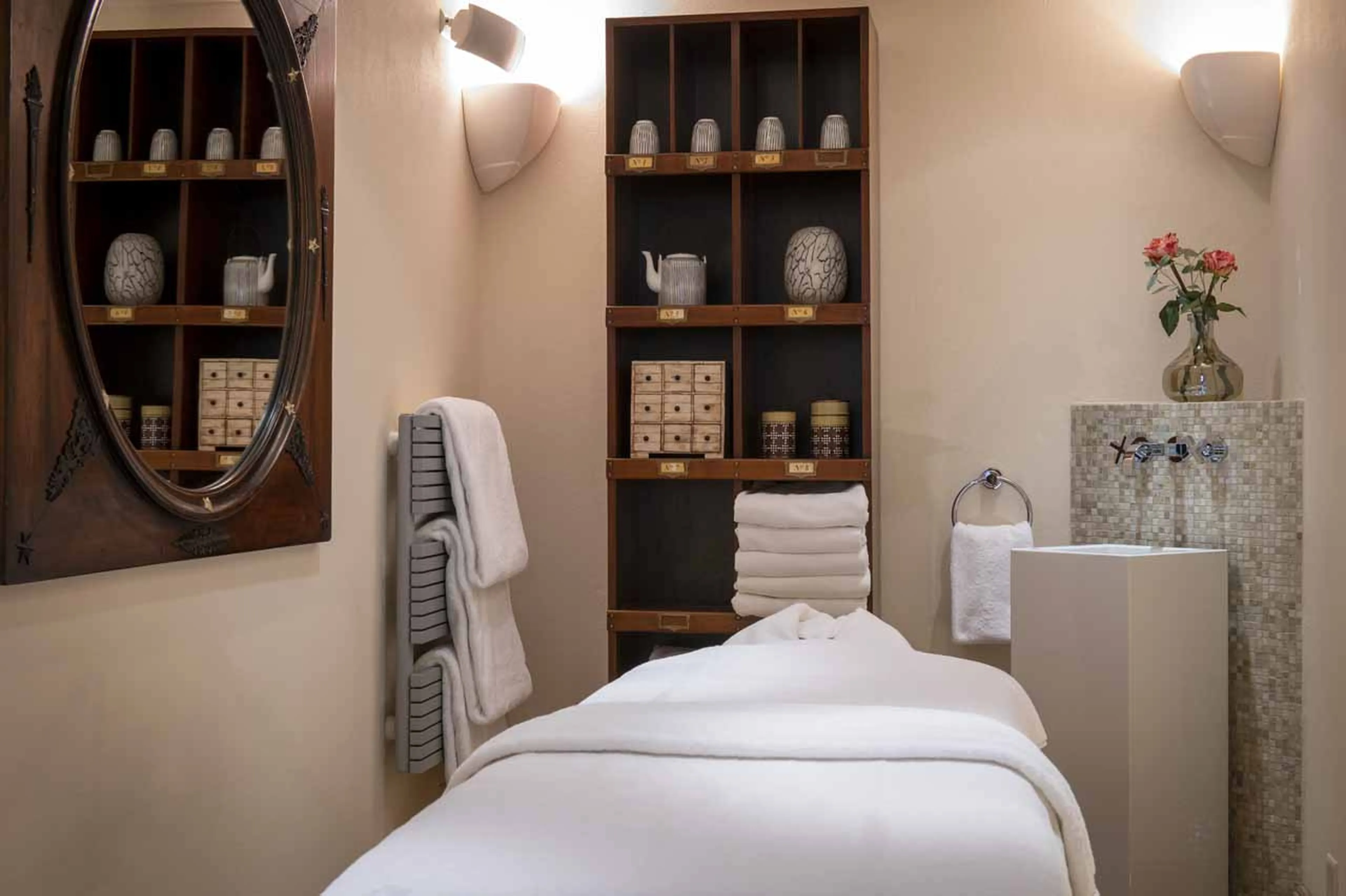 Massage room at Chalet Grace in Zermatt