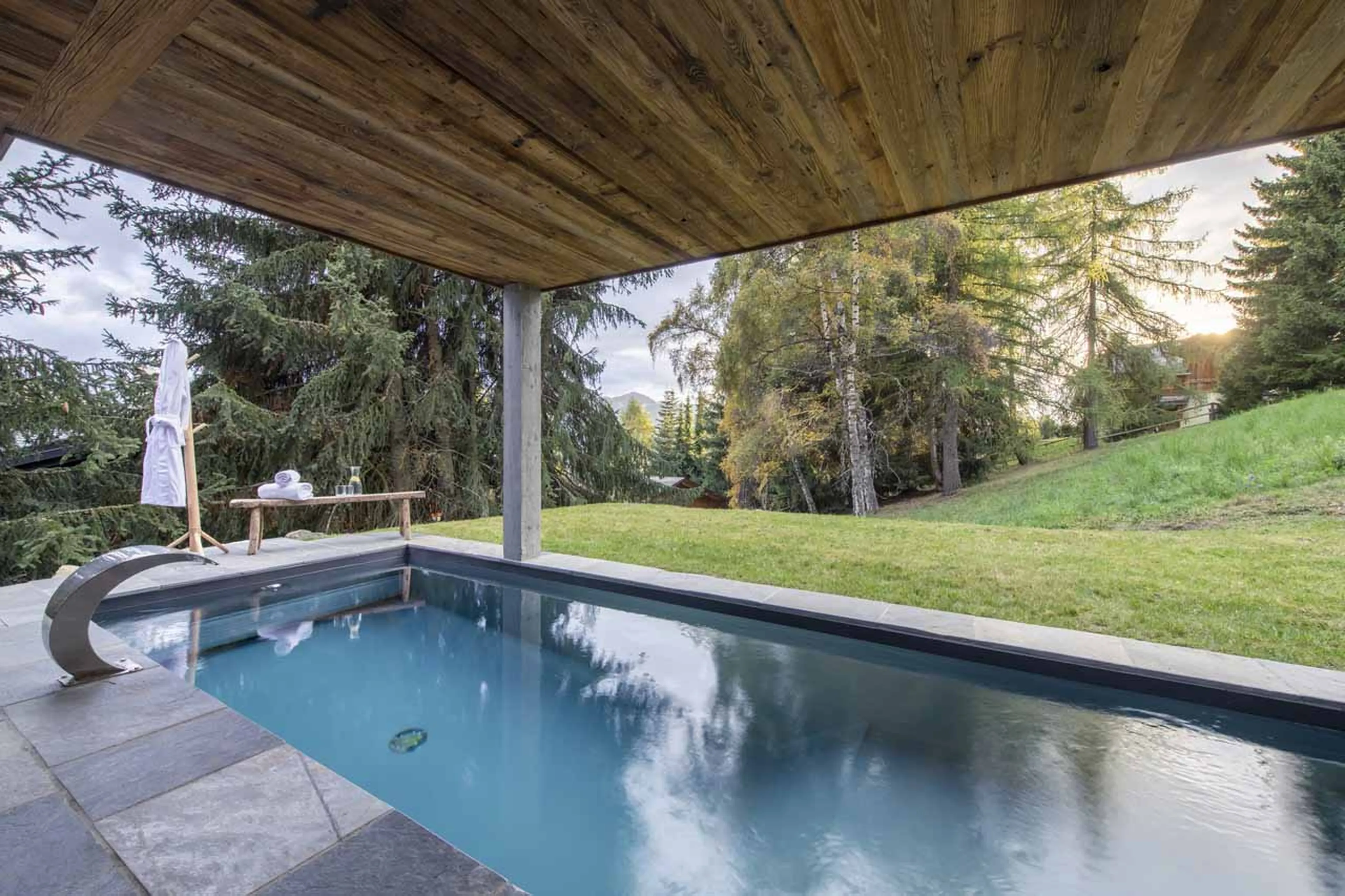 Pool at Chalet Grand Coeur in Verbier