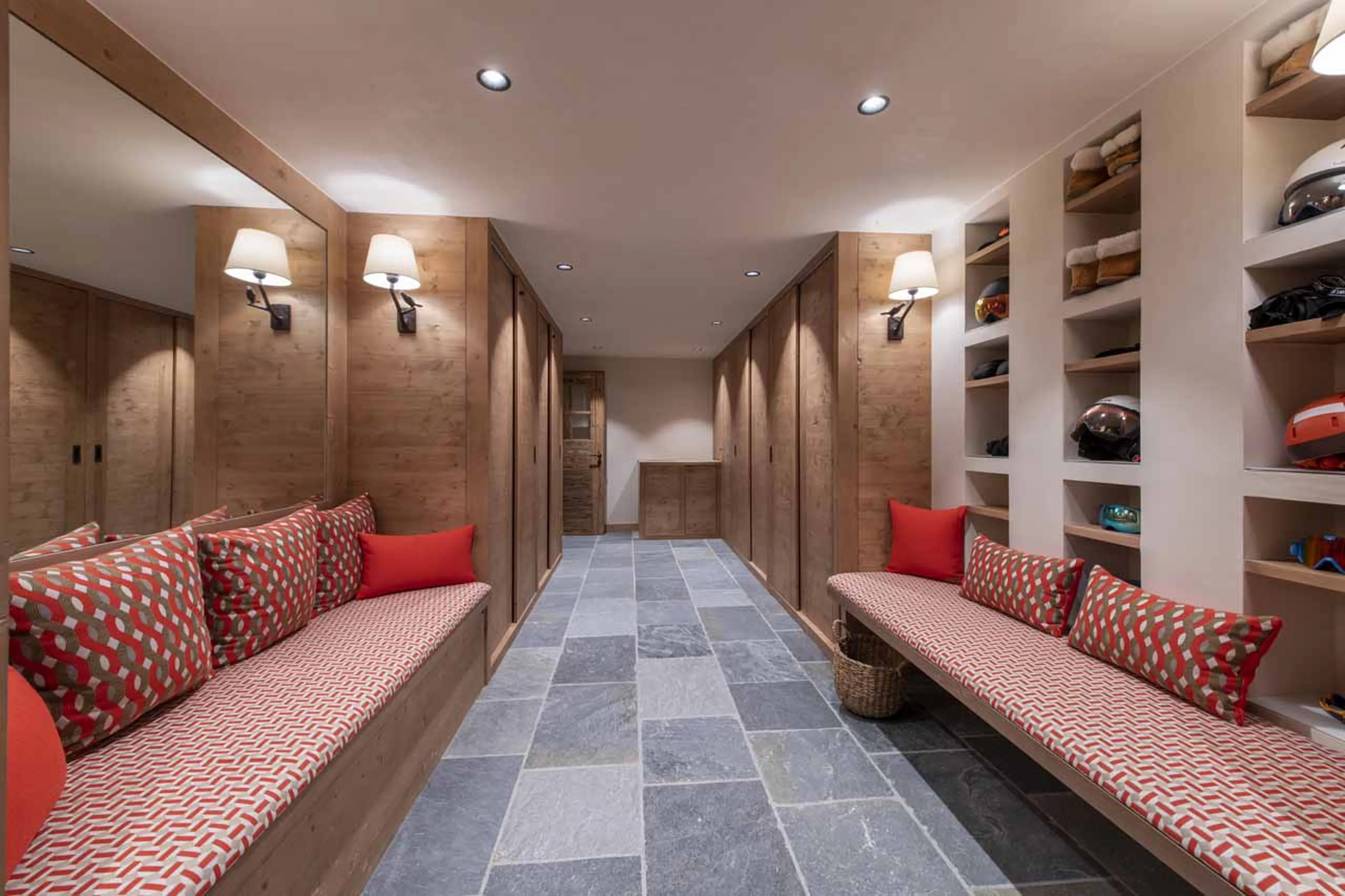 Ski room at Chalet Grand Coeur in Verbier