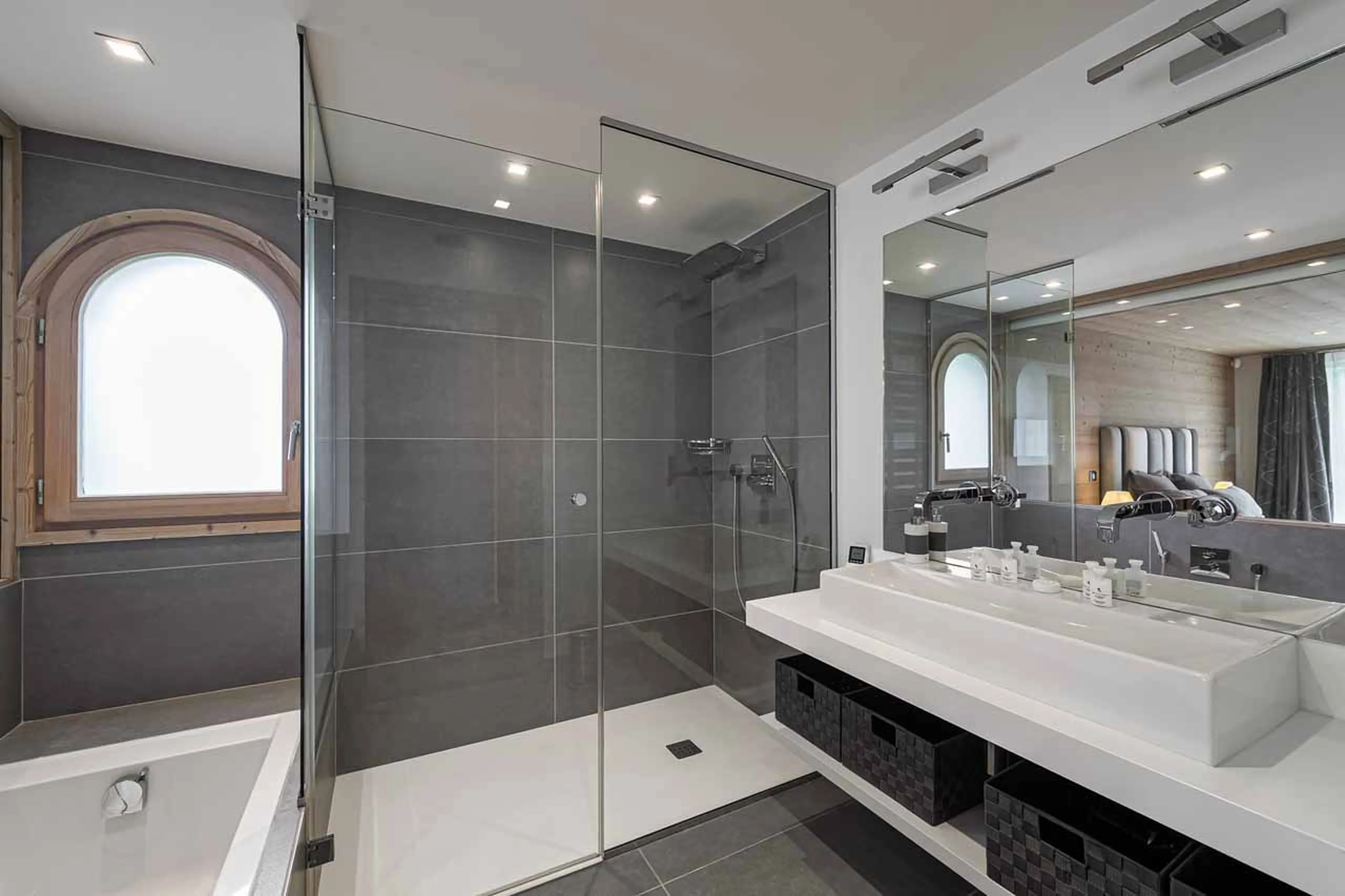 Bathroom two at Chalet Grand Tetras at Courchevel Le Praz