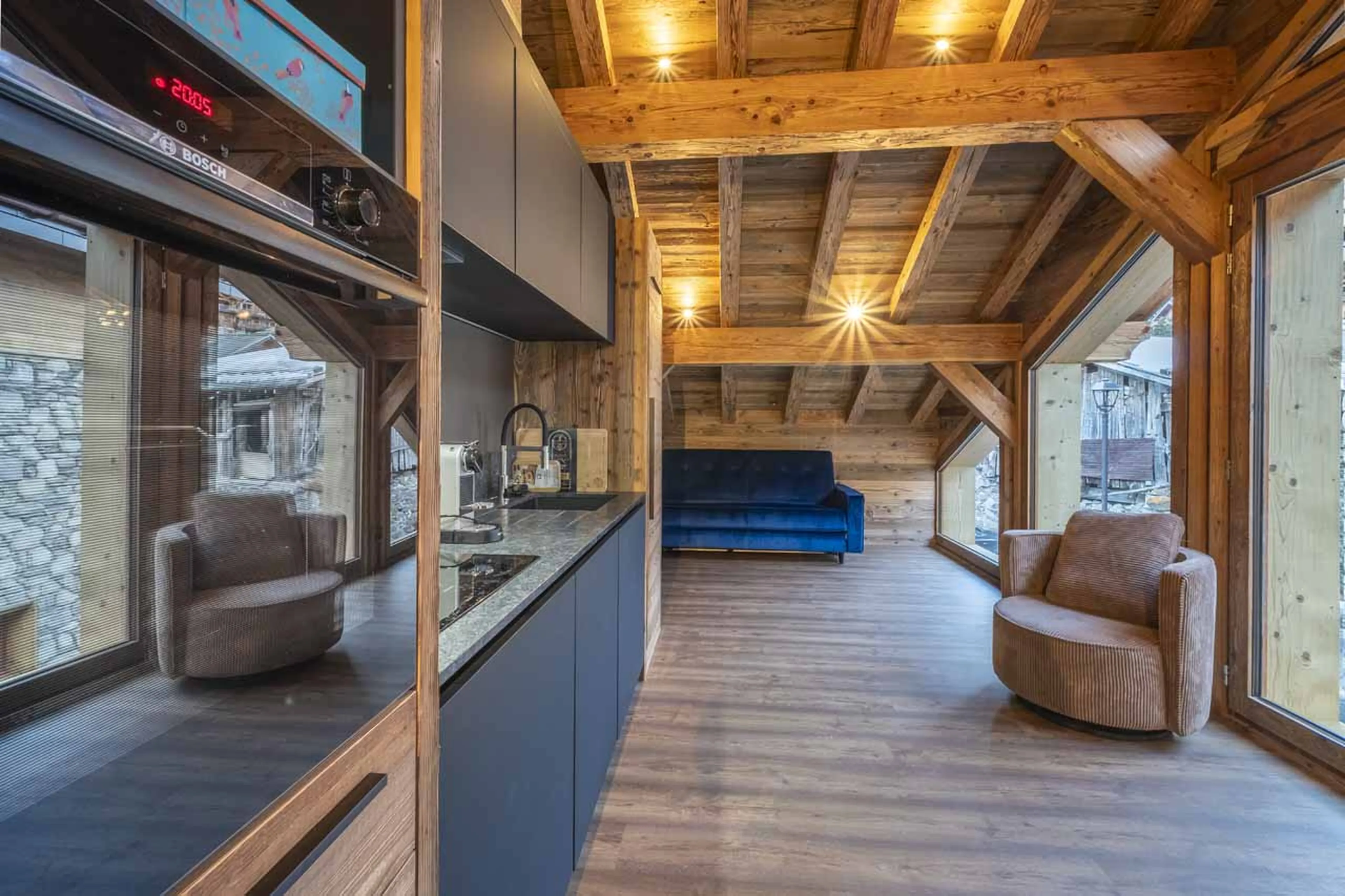 Kitchenette in annex Chalet Grande Kalinka, Meribel