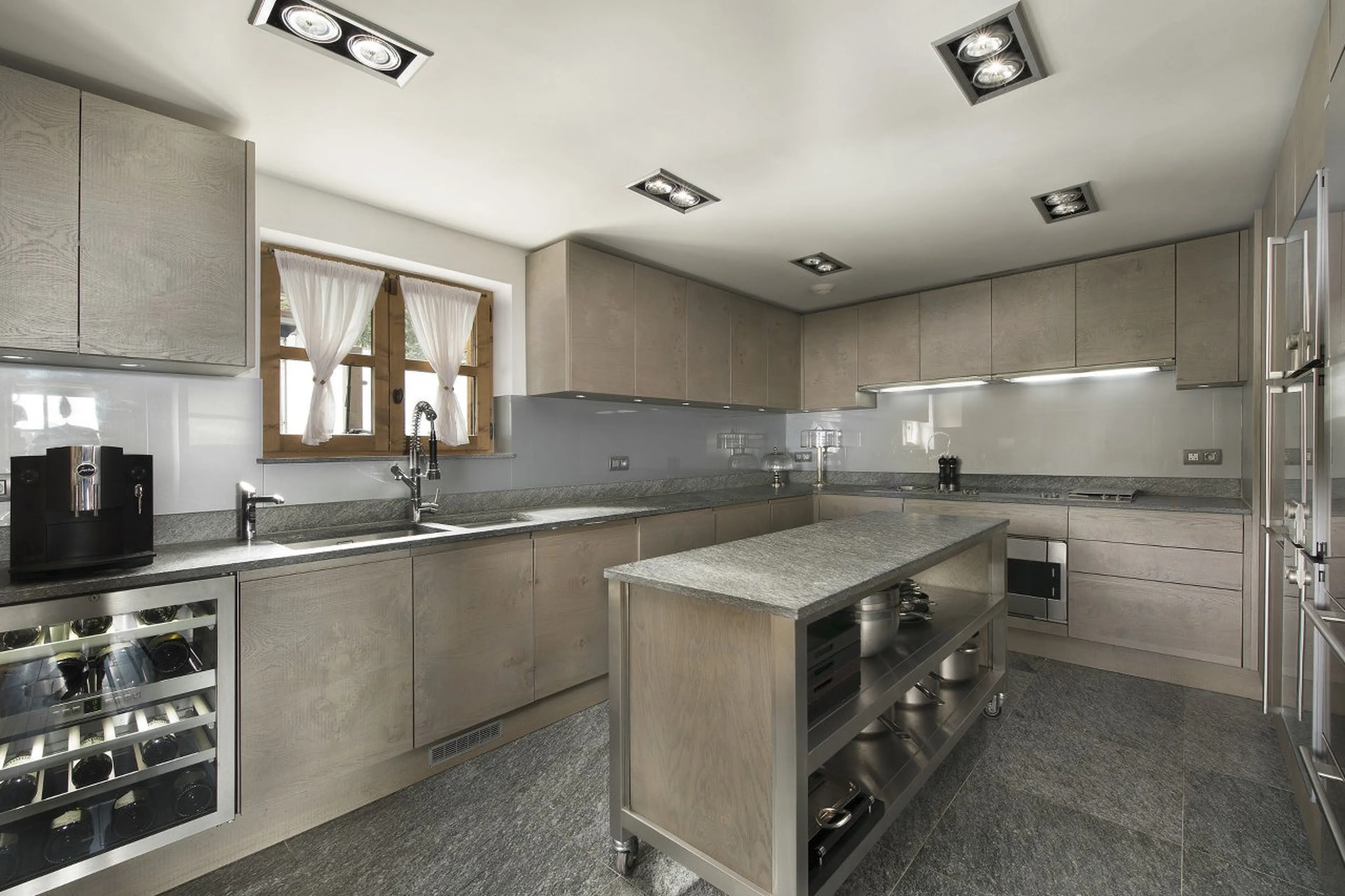 Professional kitchen of Chalet La Grande Roche in Courchevel 1850