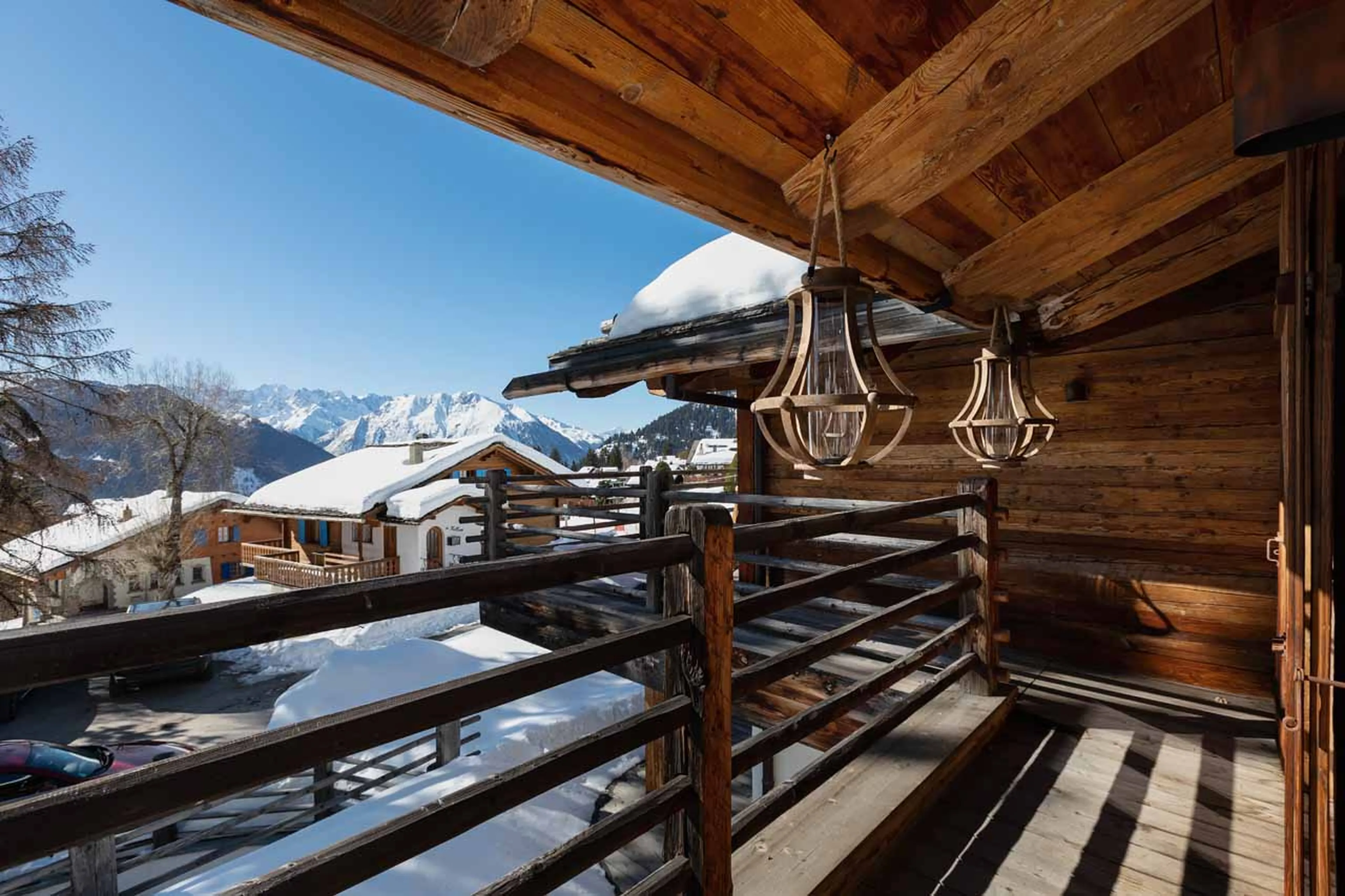 Balcony at Chalet Granval in Verbier