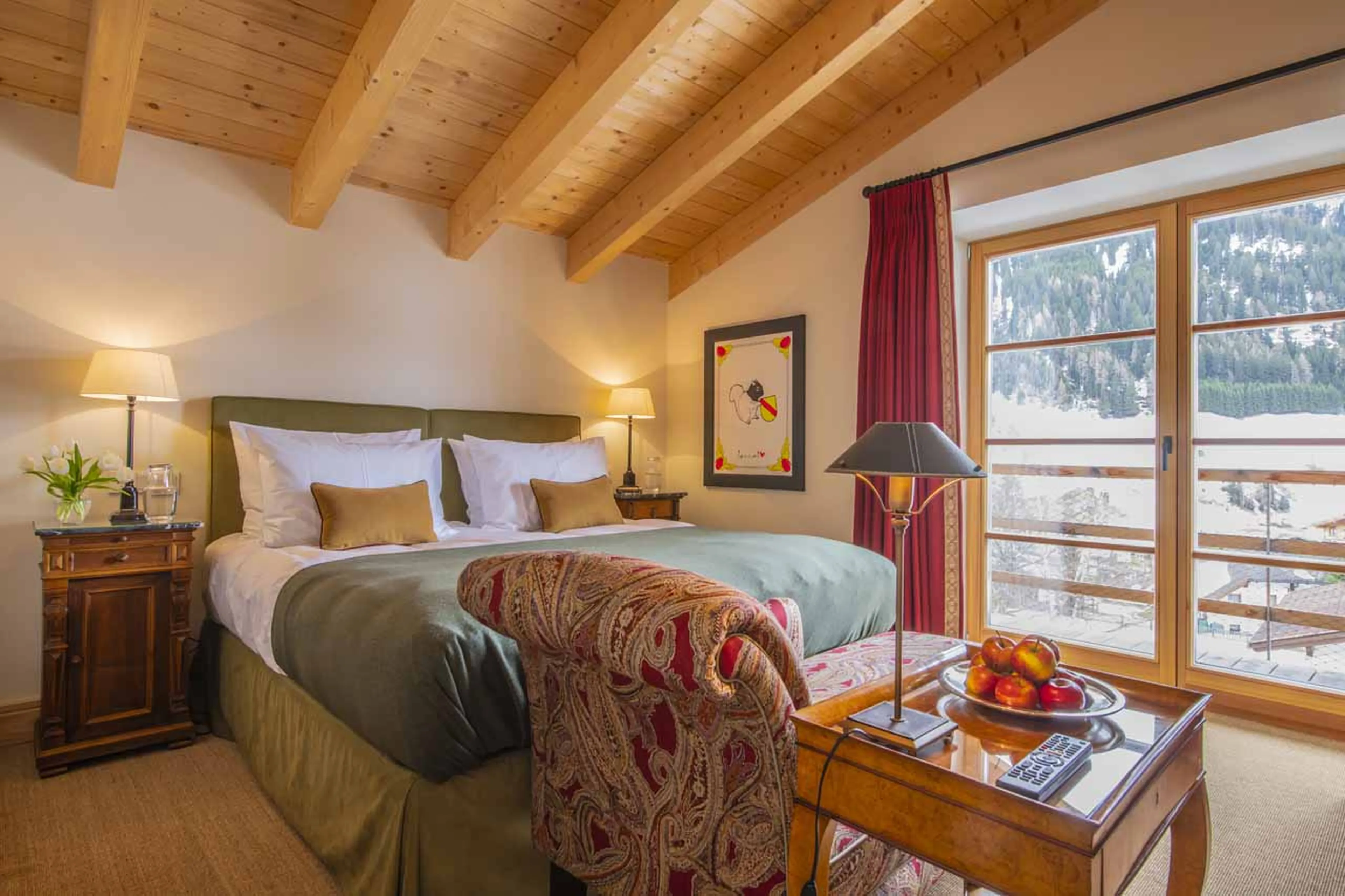 Bedroom four at Chalet Griffin in St Anton