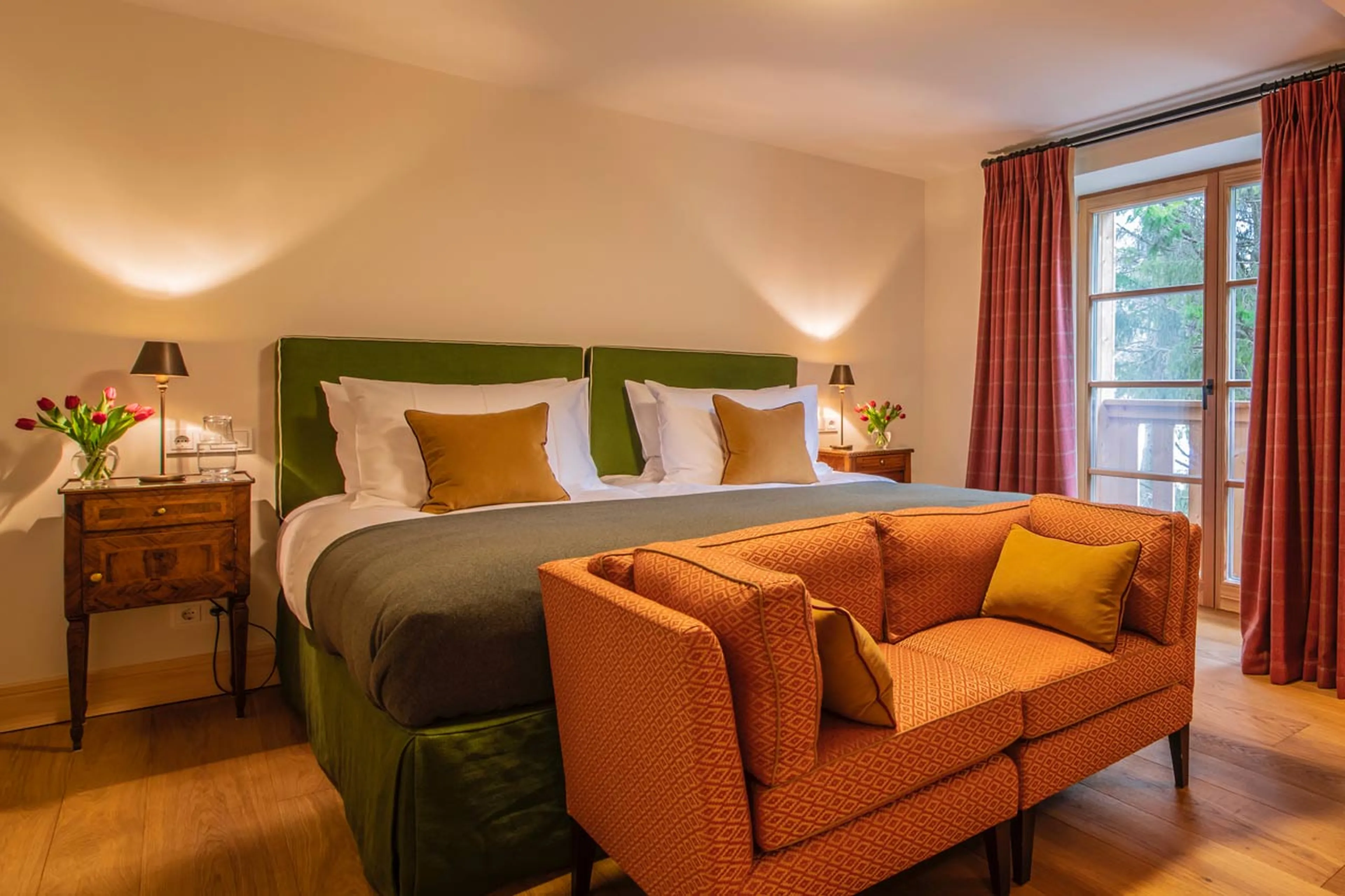 Bedroom six at Chalet Griffin in St Anton