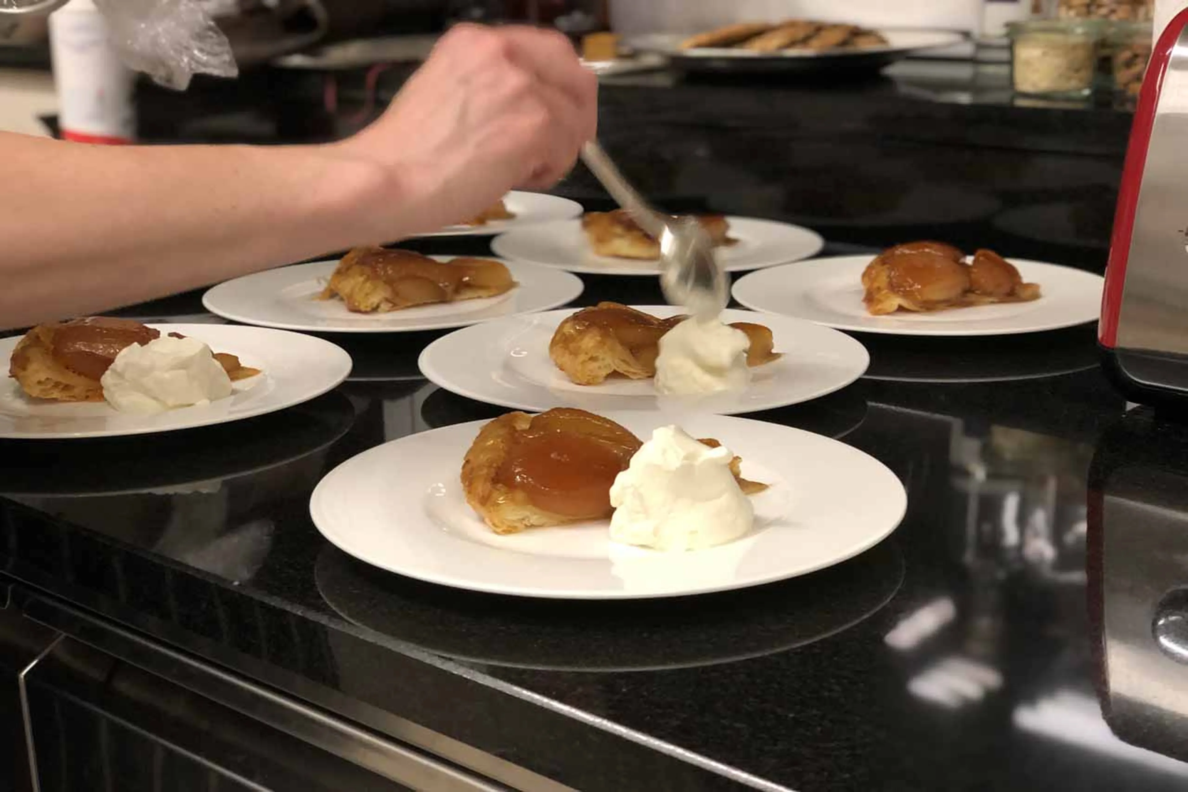 Pudding at Chalet Griffin in St Anton