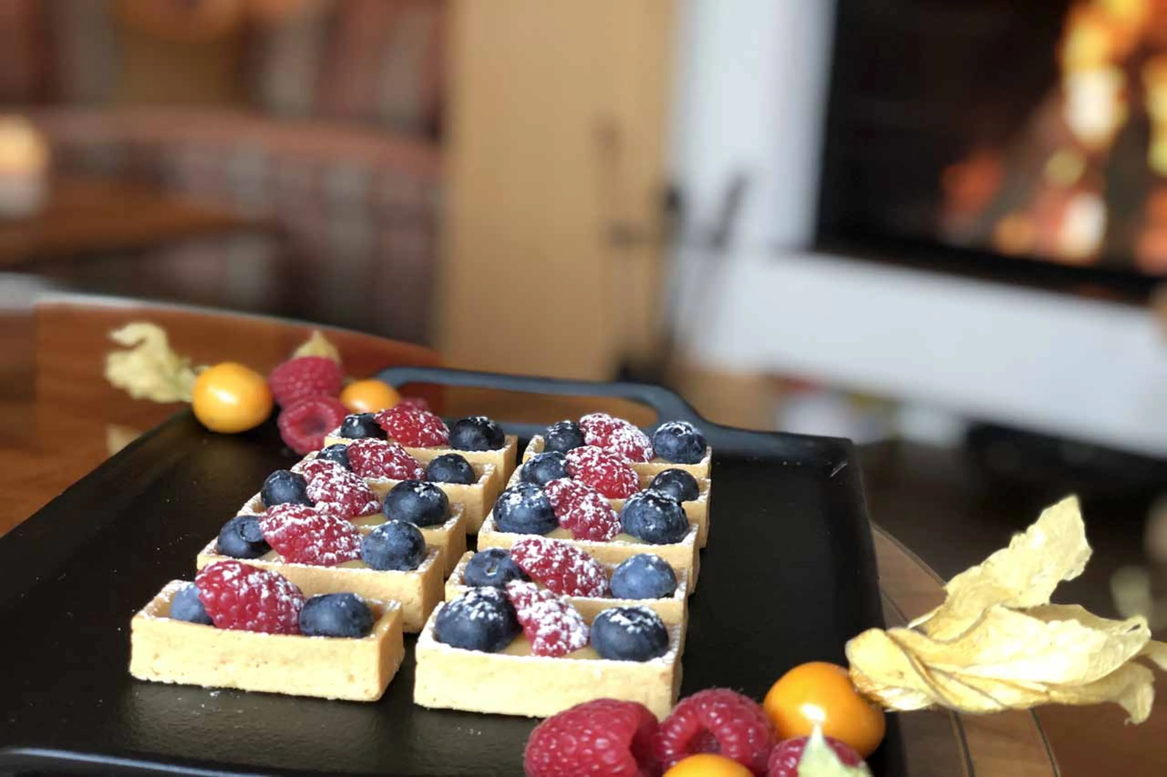 Dessert at Chalet Griffin in St Anton