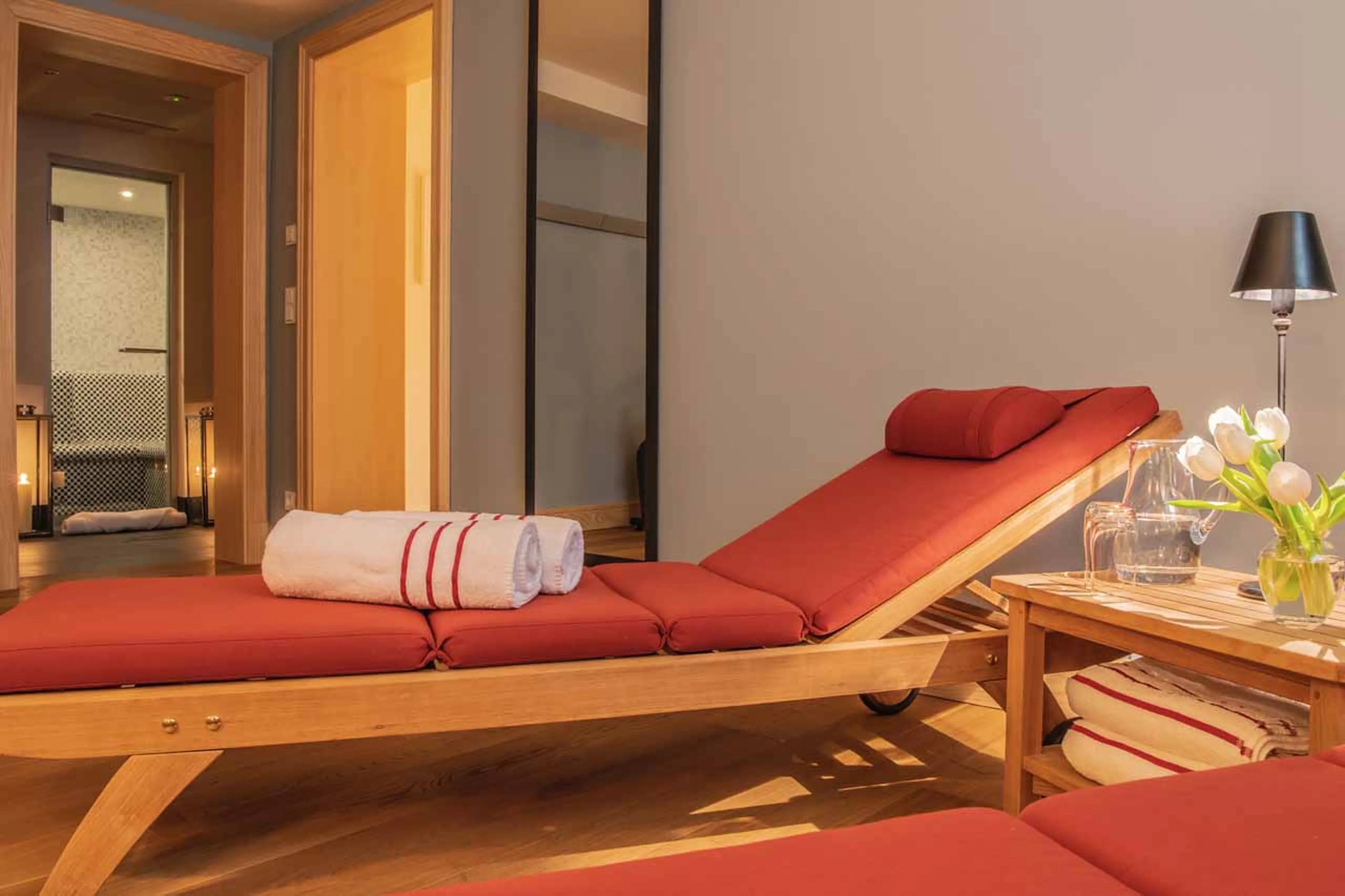 Relaxation area at Chalet Griffin in St Anton
