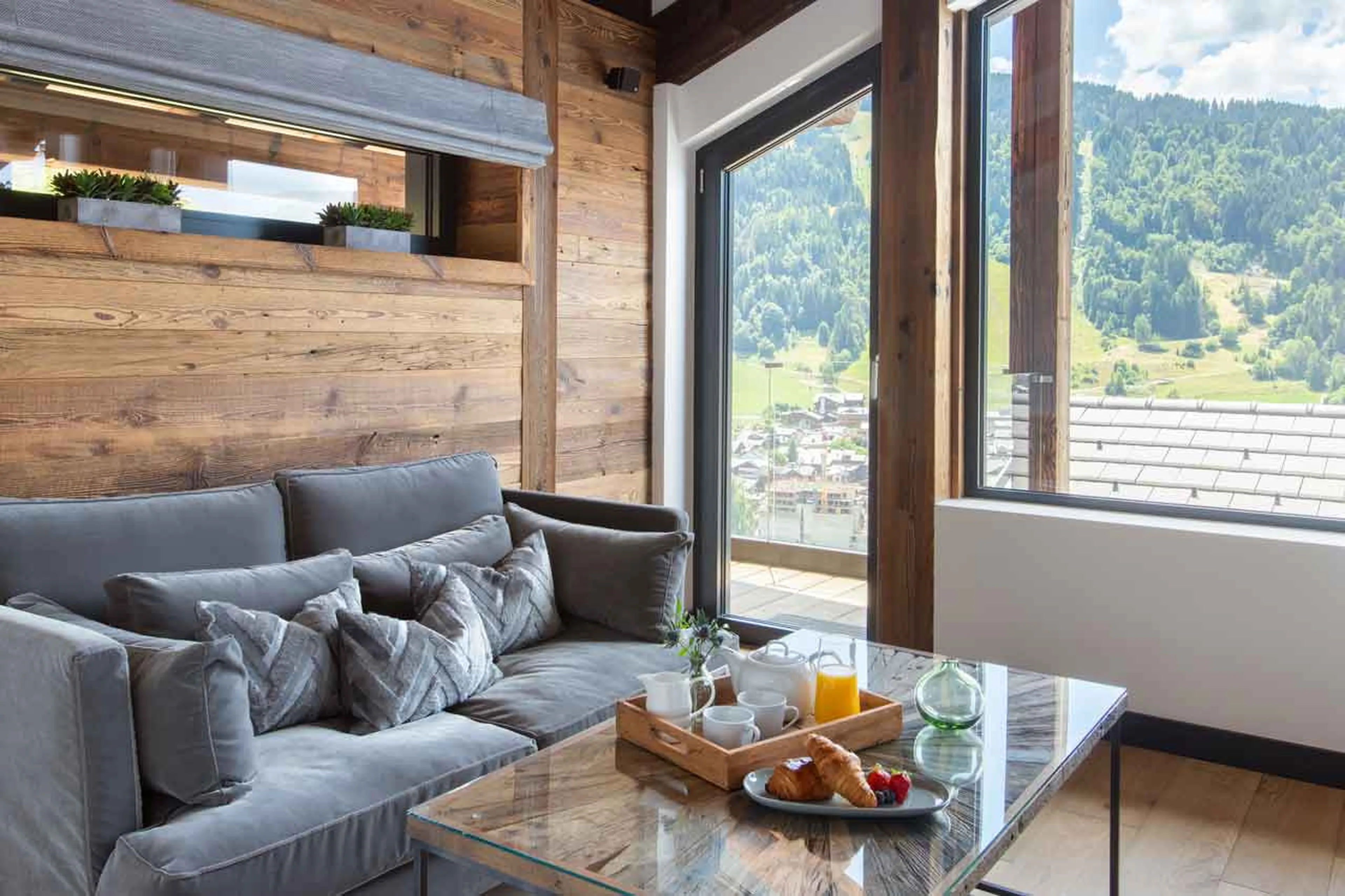 Sitting area at Chalet Griffonner in Morzine