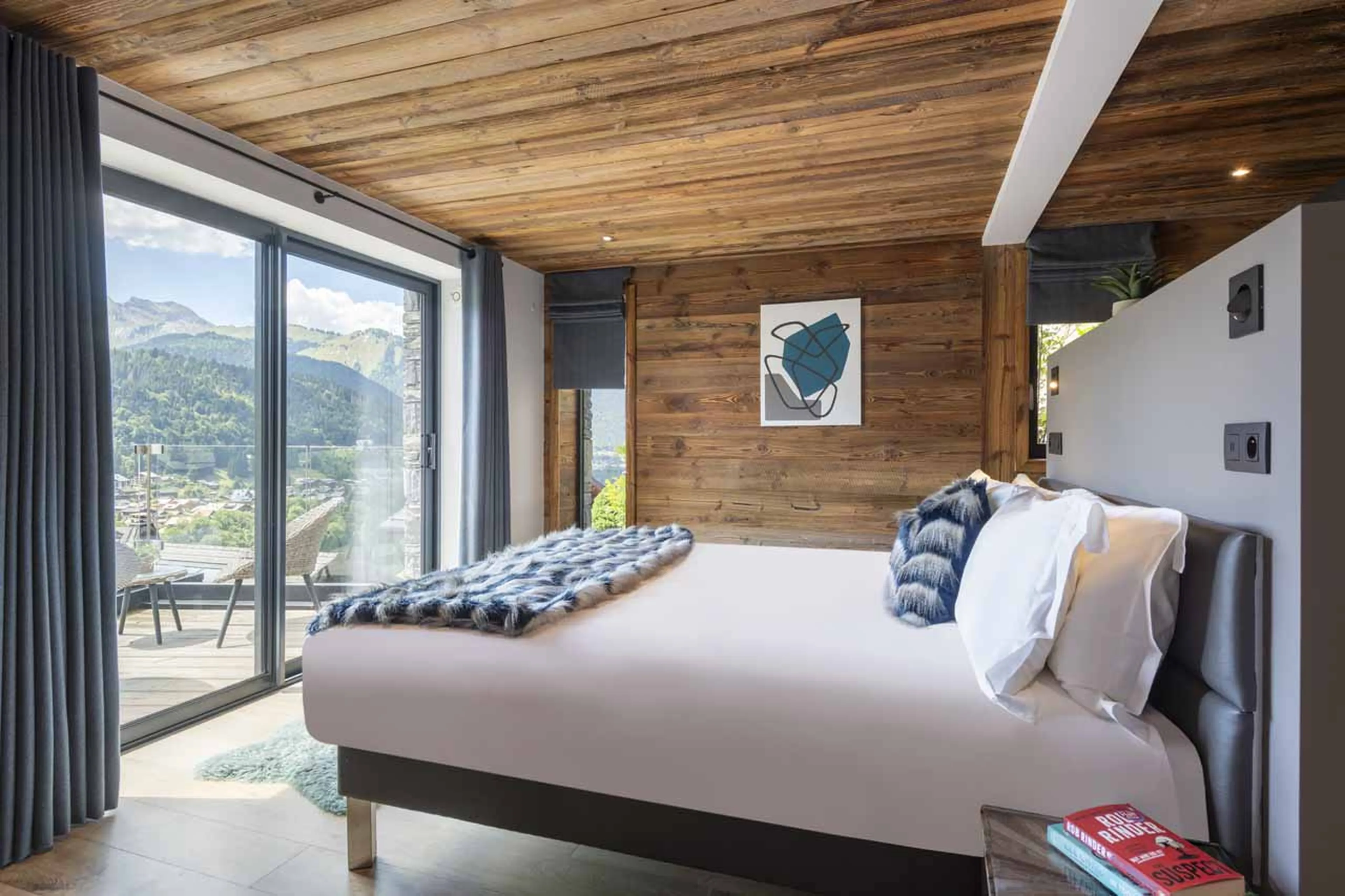 Bedroom two at Chalet Griffonner in Morzine