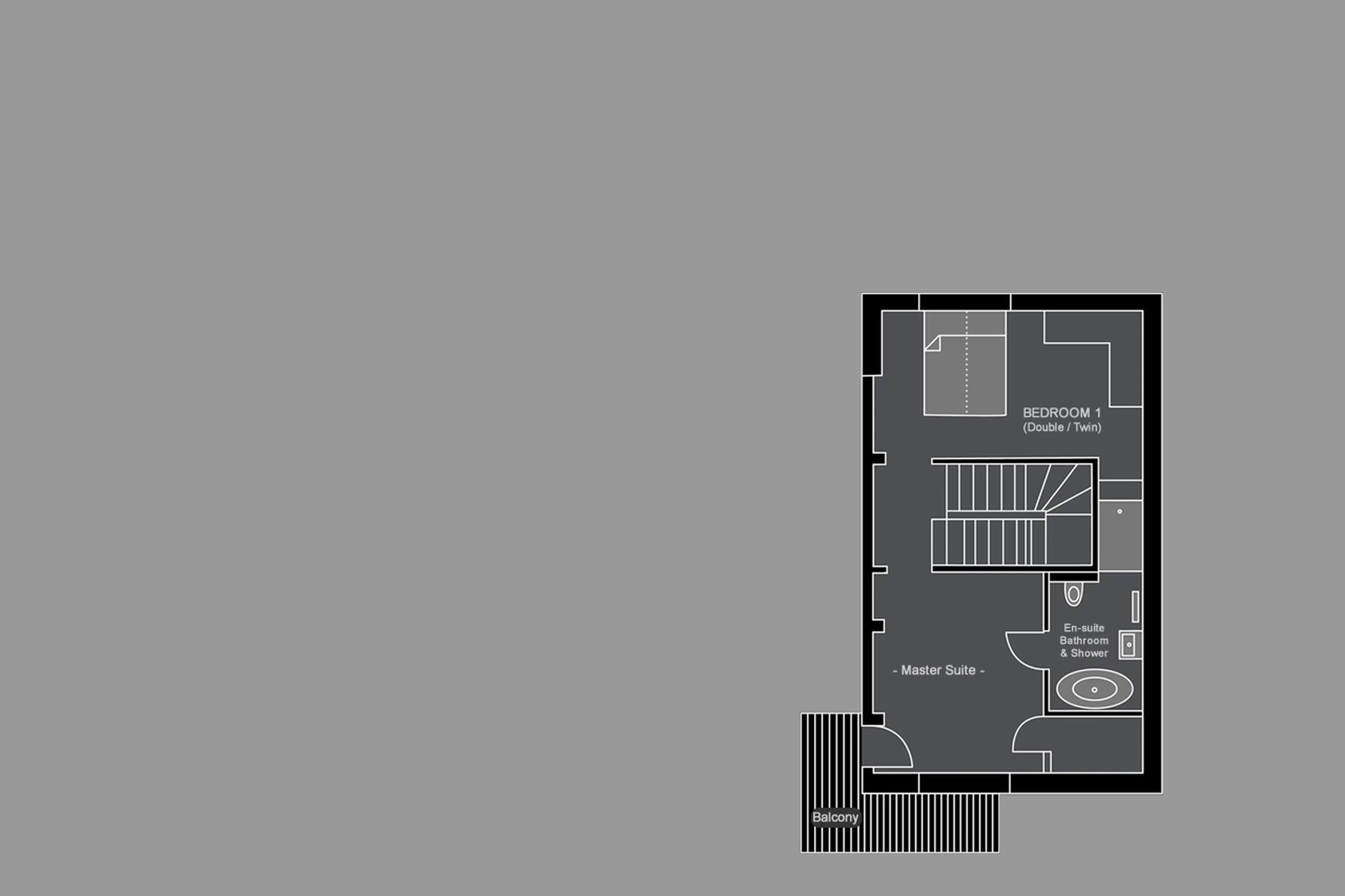 Level 3 floor plan of Chalet Griffonner in Morzine