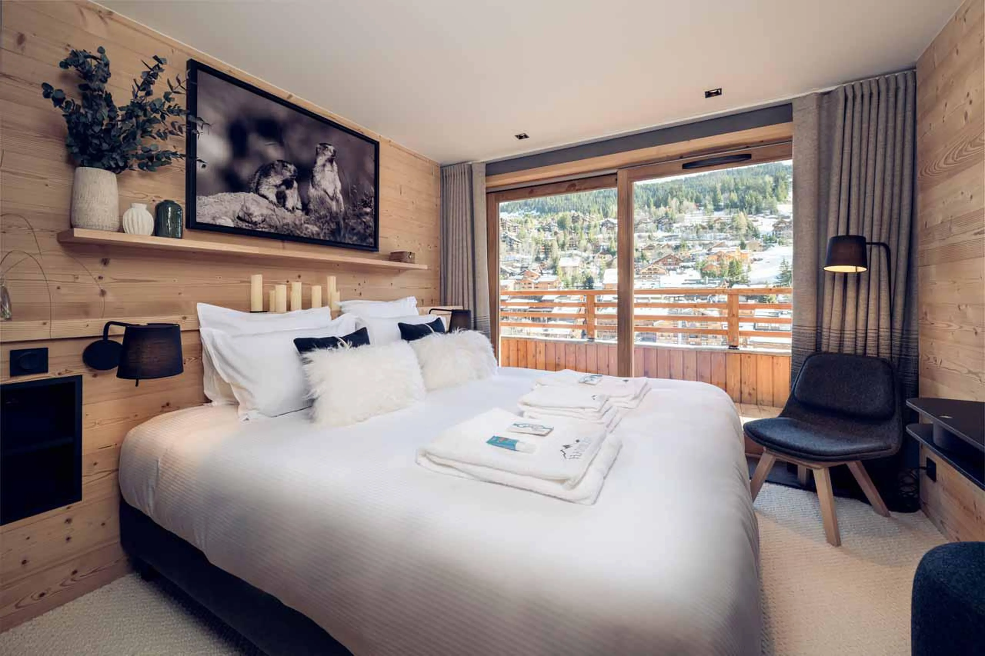 Bedroom two at Chalet Harmony in Meribel