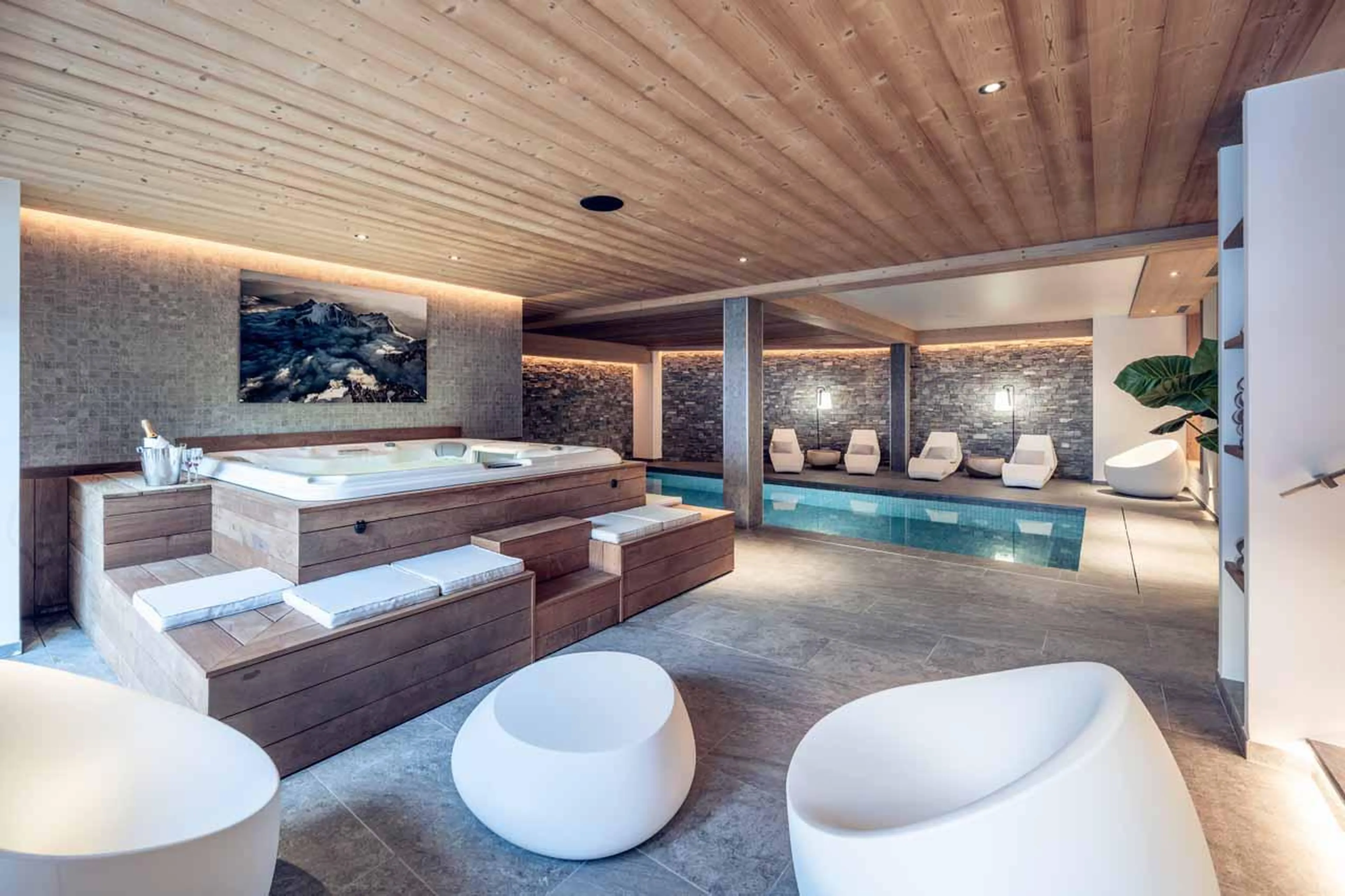 Wellness area at Chalet Harmony in Meribel