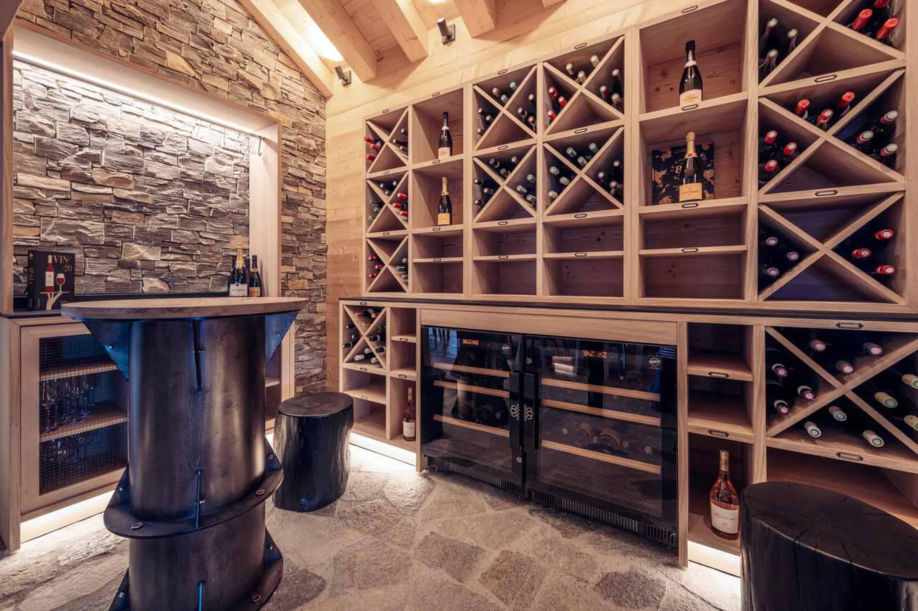 Wine cellar at Chalet Harmony in Meribel