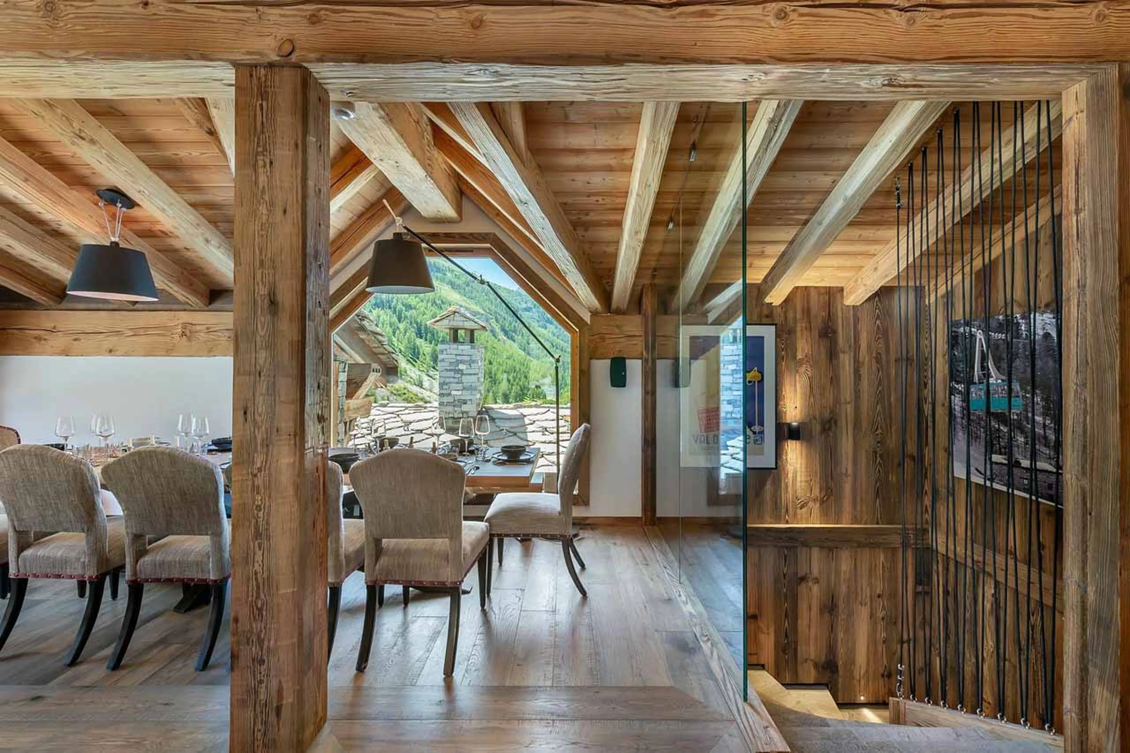 Dining area in of Chalet Hermine Blanche in Val d'Isere
