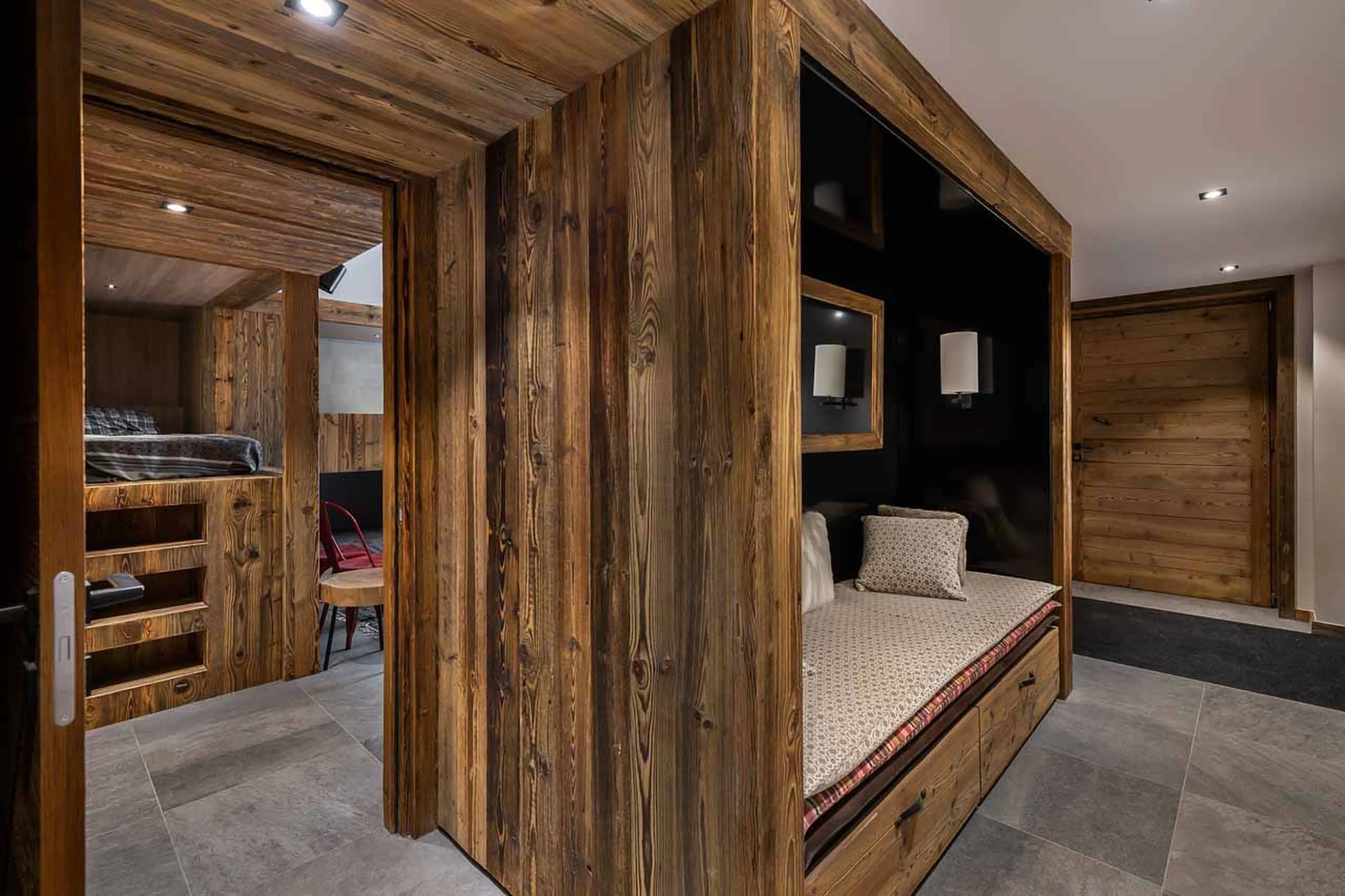 Children's bedroom at Chalet Hermine Blanche in Val d'Isere